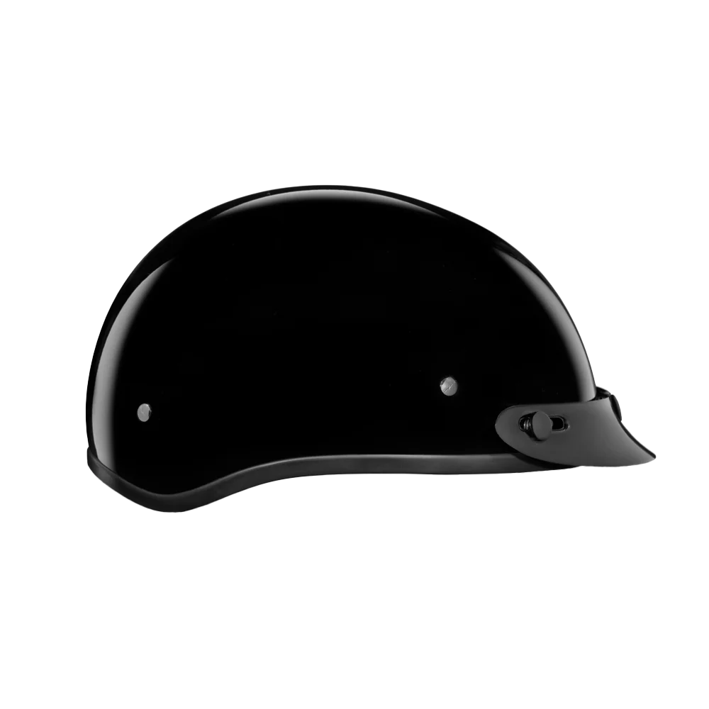 D.O.T. Daytona Skull Cap Jr.- Hi-Gloss Black - Image 4