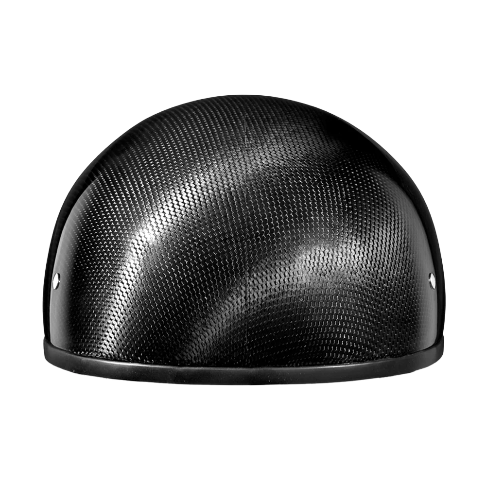 D.O.T. Daytona Skull Cap W/O Visor- Grey Carbon Fiber - Image 5