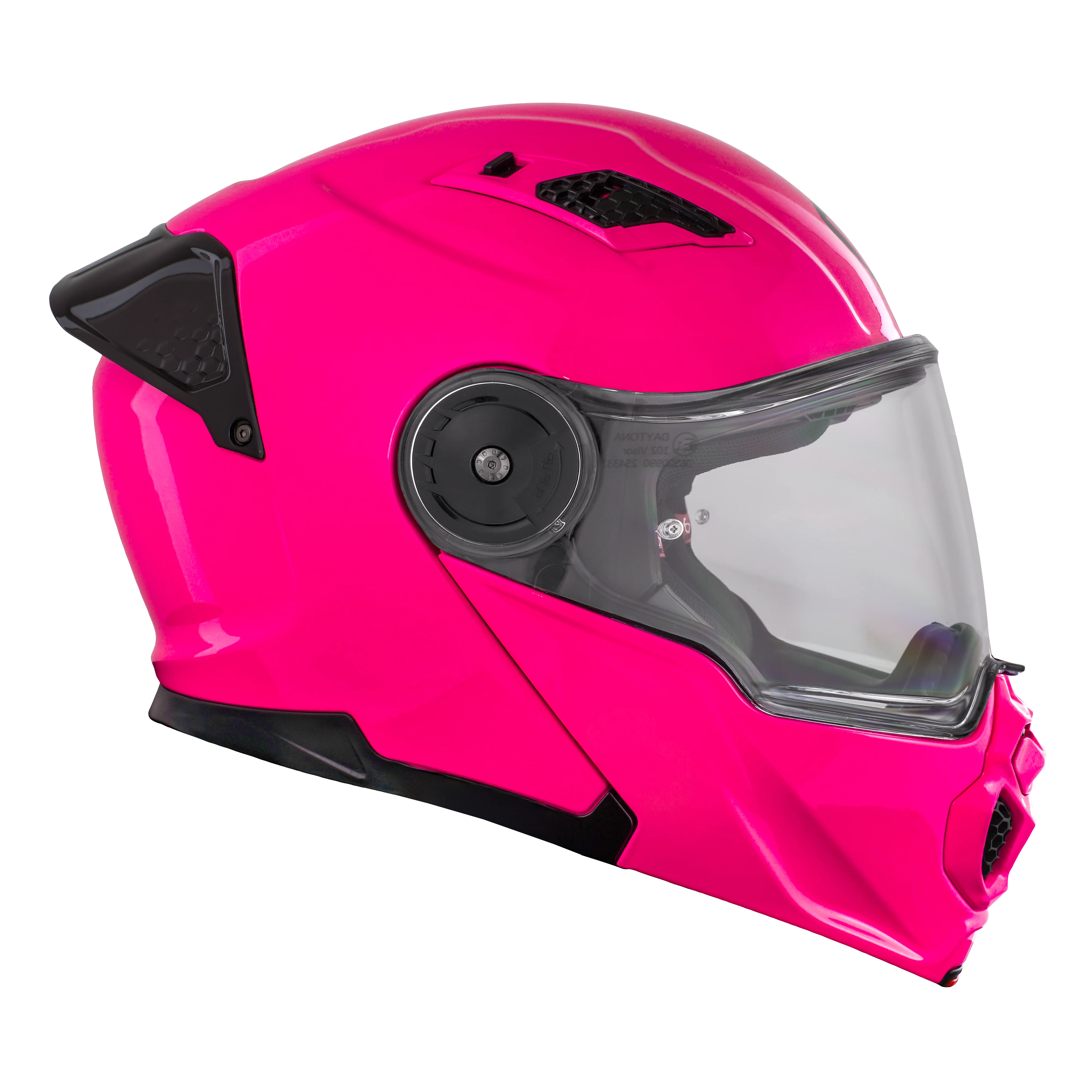D.O.T. & ECE Daytona C6 Helmet - Hi-Gloss Pink - Image 5