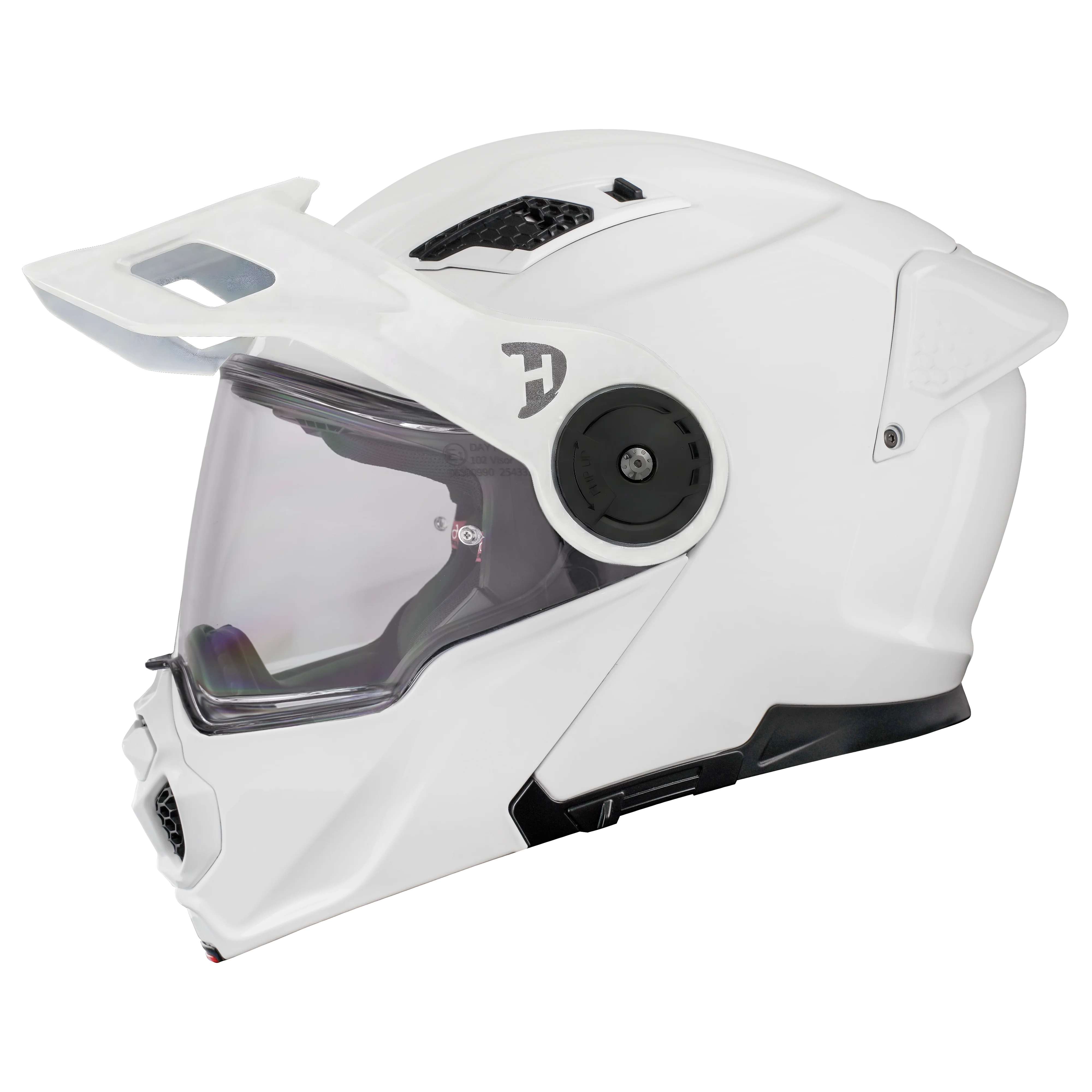 D.O.T. & ECE Daytona C6 Helmet - Hi-Gloss White - Image 8