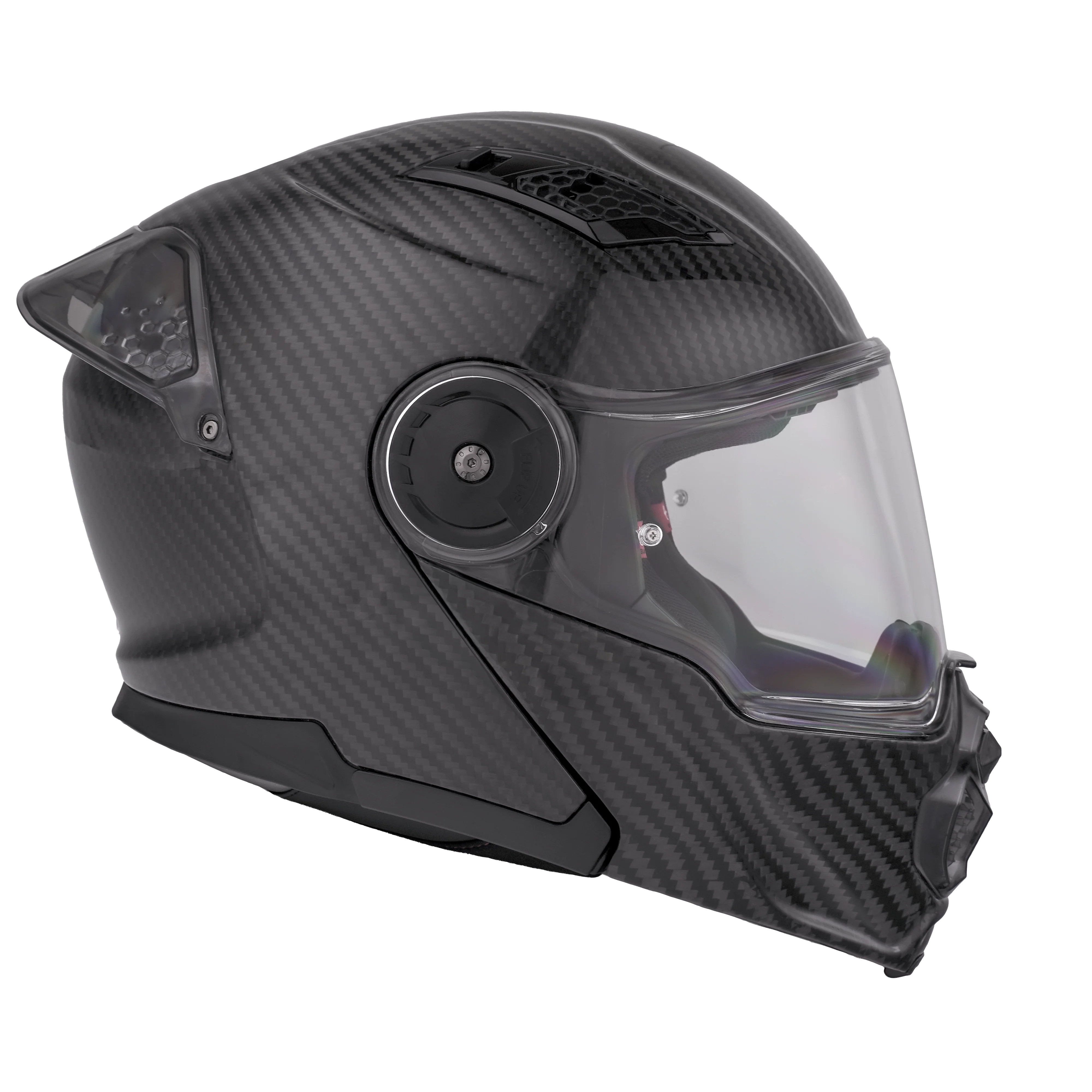 D.O.T. & ECE Daytona C6 Pro Helmet- Grey Carbon Fiber - Image 5