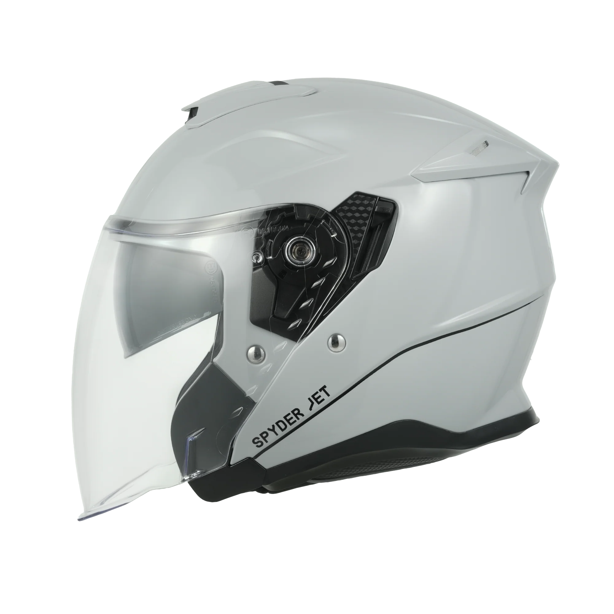 D.O.T. & ECE Daytona Spyder Jet Helmet - Cool Grey - Image 2