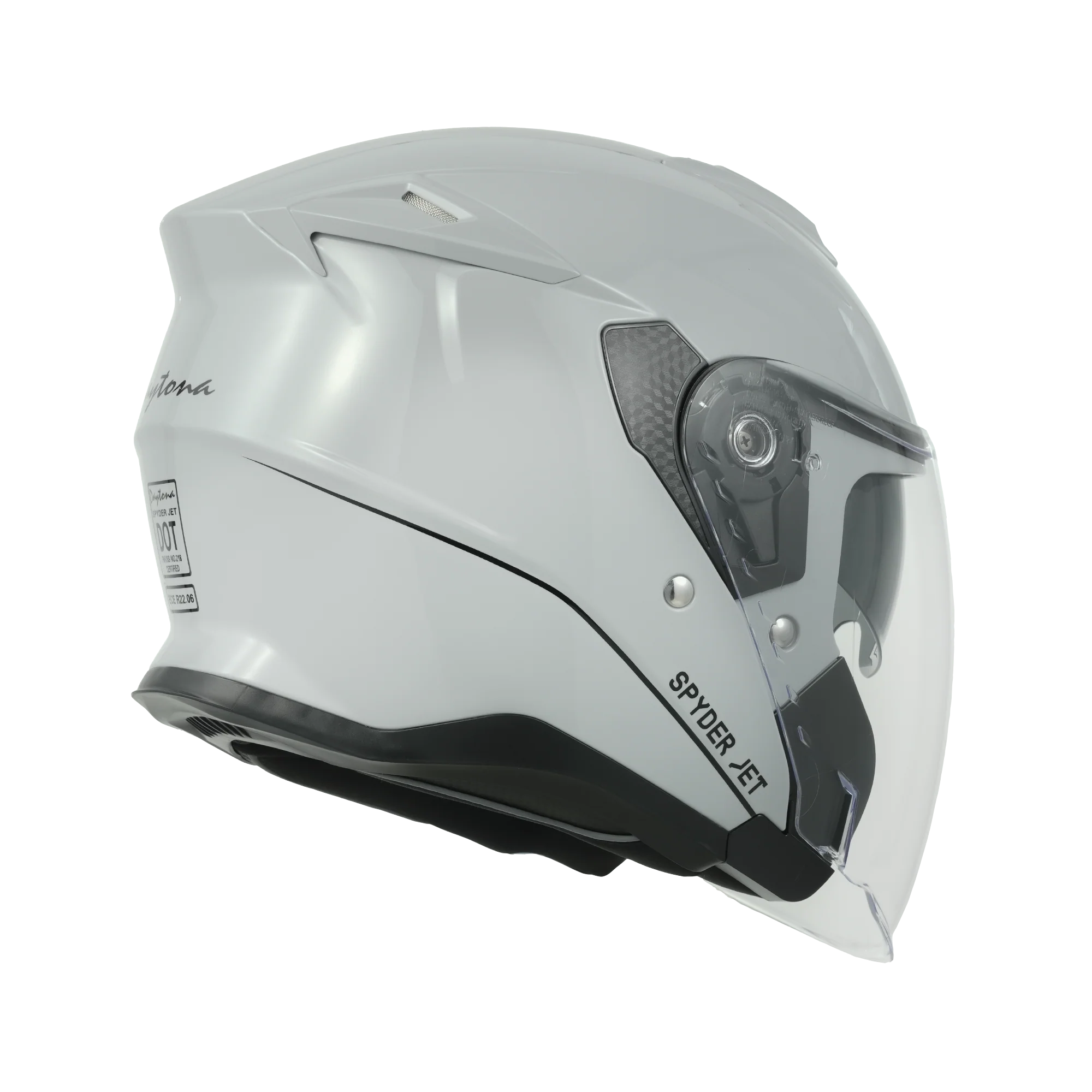 D.O.T. & ECE Daytona Spyder Jet Helmet - Cool Grey - Image 5
