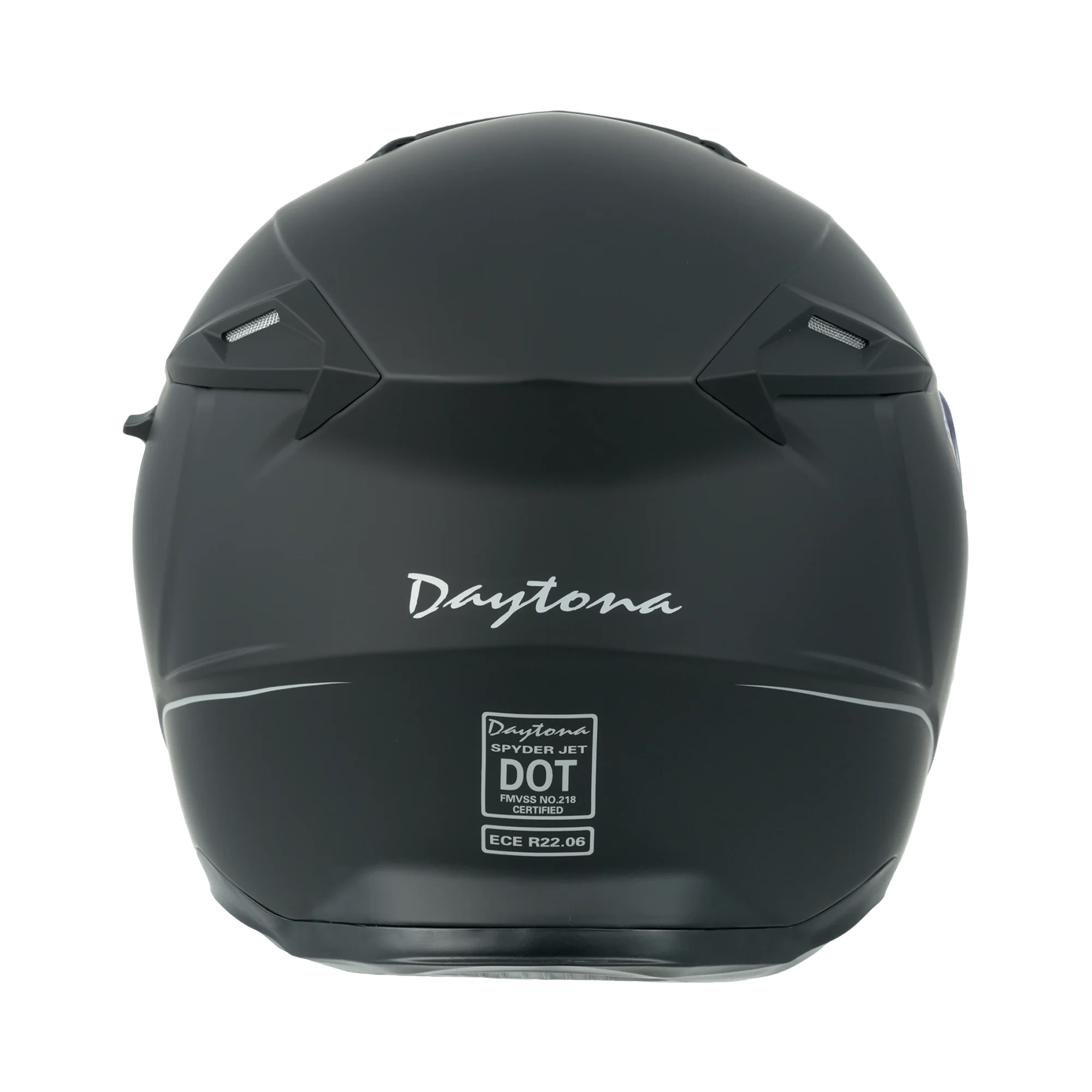 D.O.T. & ECE Daytona Spyder Jet Helmet - Dull Black - Image 3