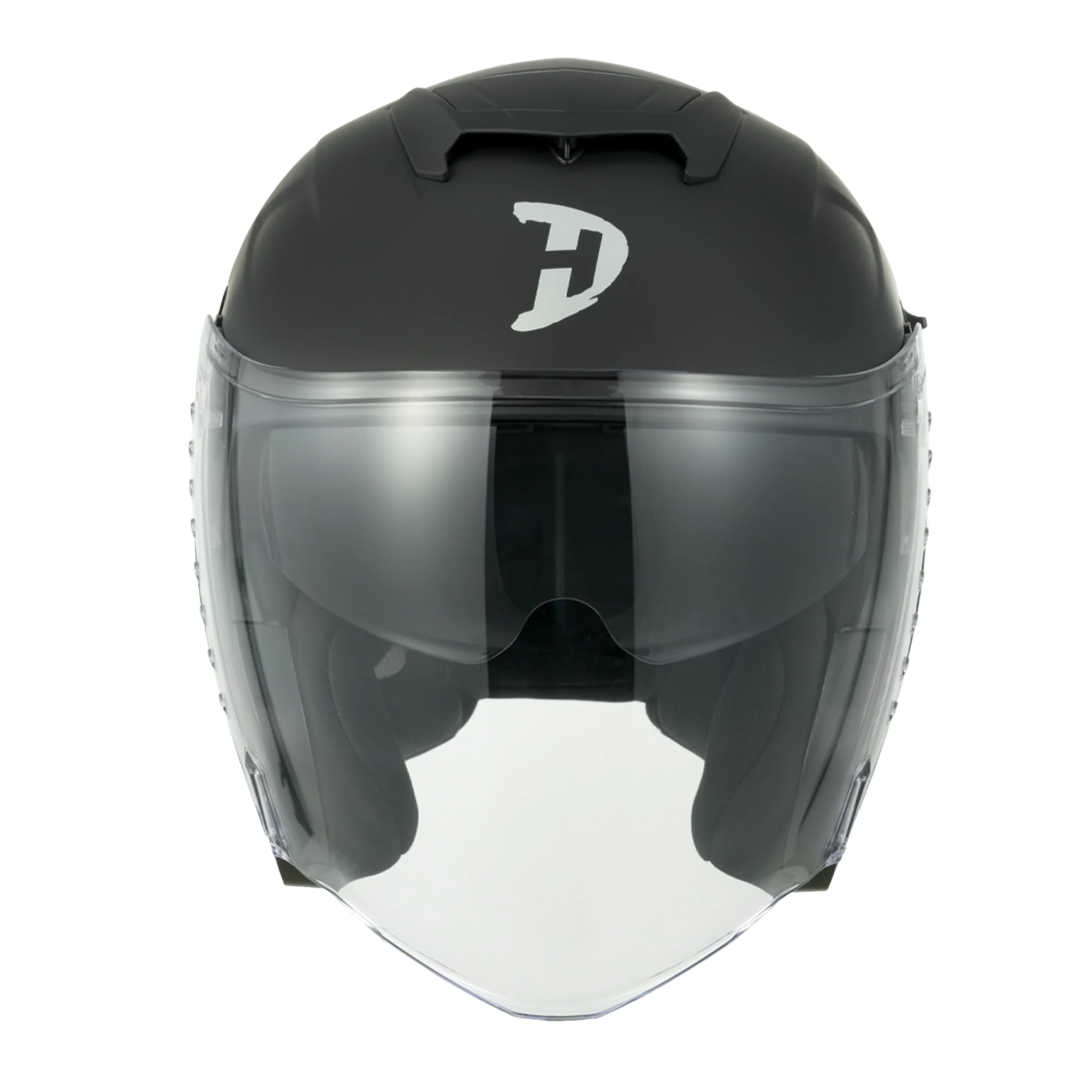 D.O.T. & ECE Daytona Spyder Jet Helmet - Dull Black - Image 6