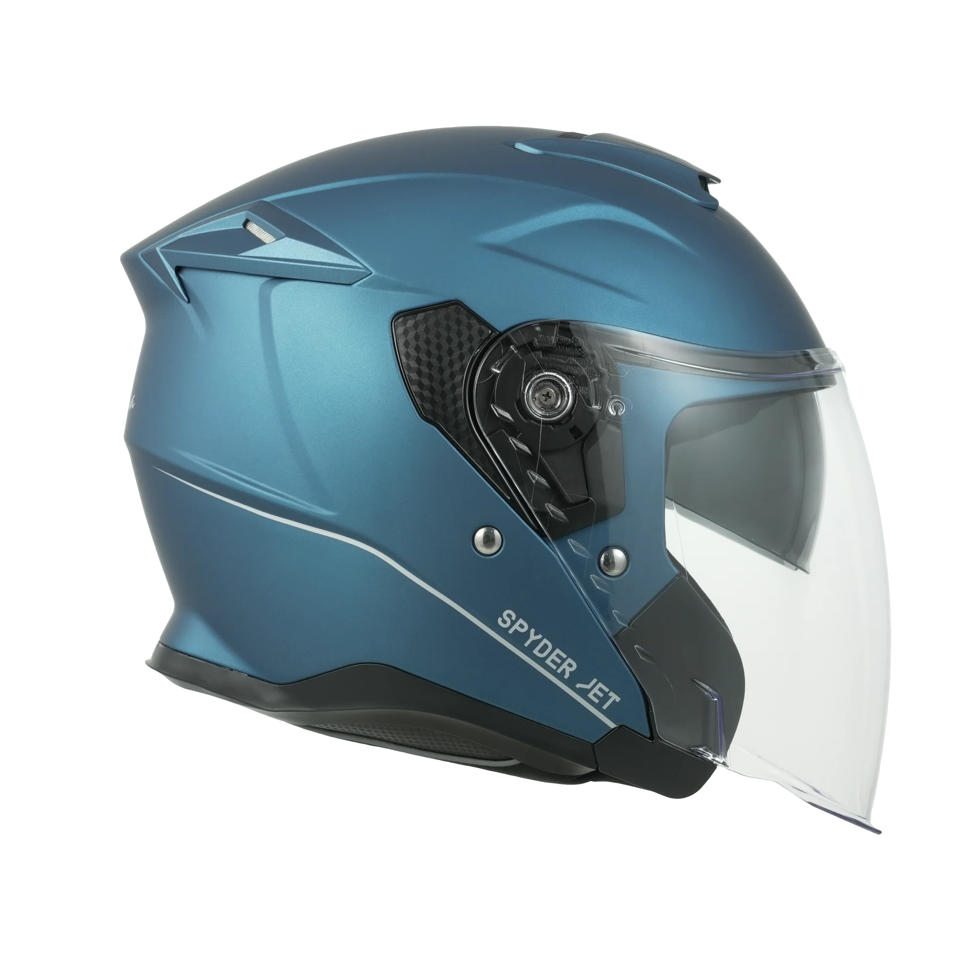 D.O.T. & ECE Daytona Spyder Jet Helmet - Dull Blue - Image 4