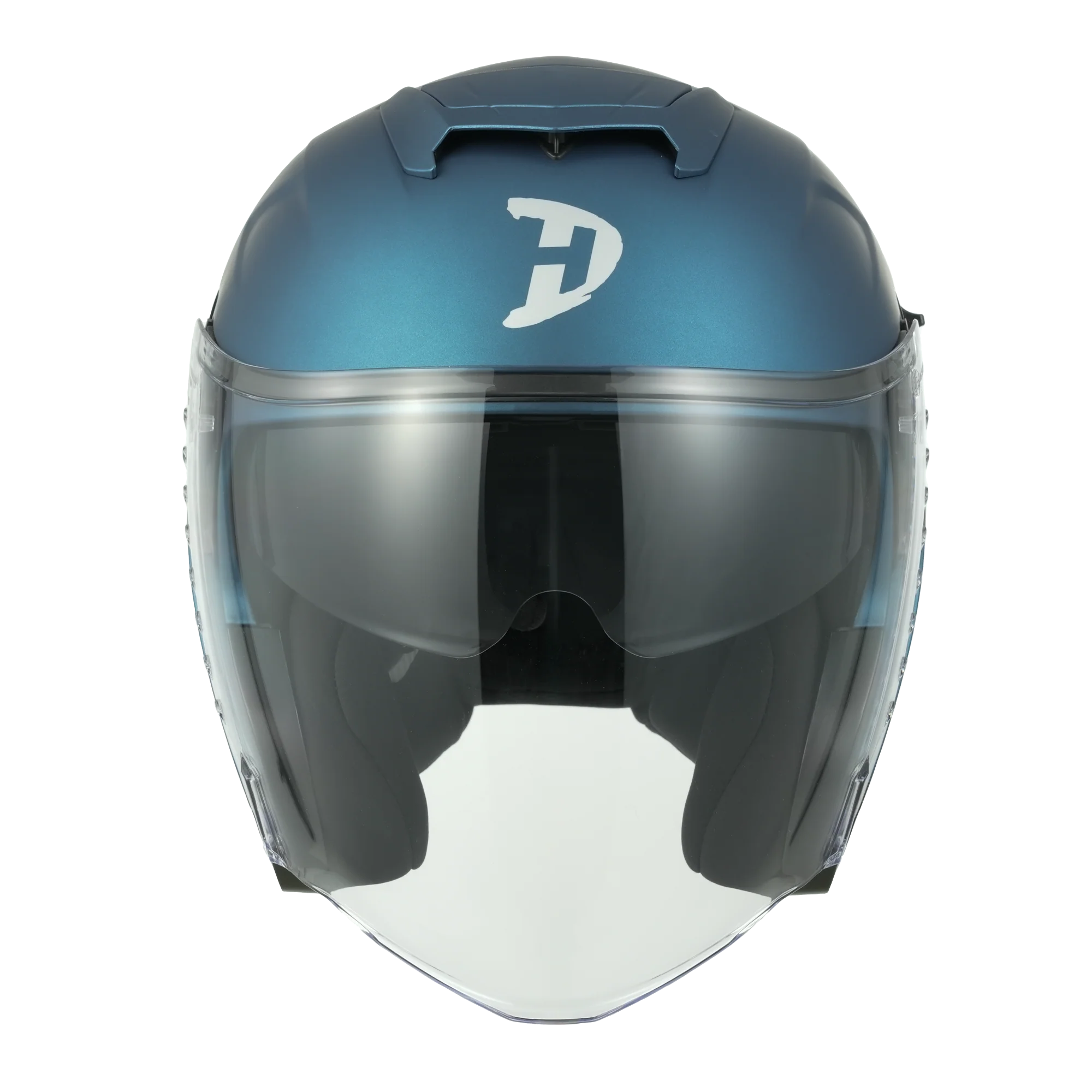 D.O.T. & ECE Daytona Spyder Jet Helmet - Dull Blue - Image 6