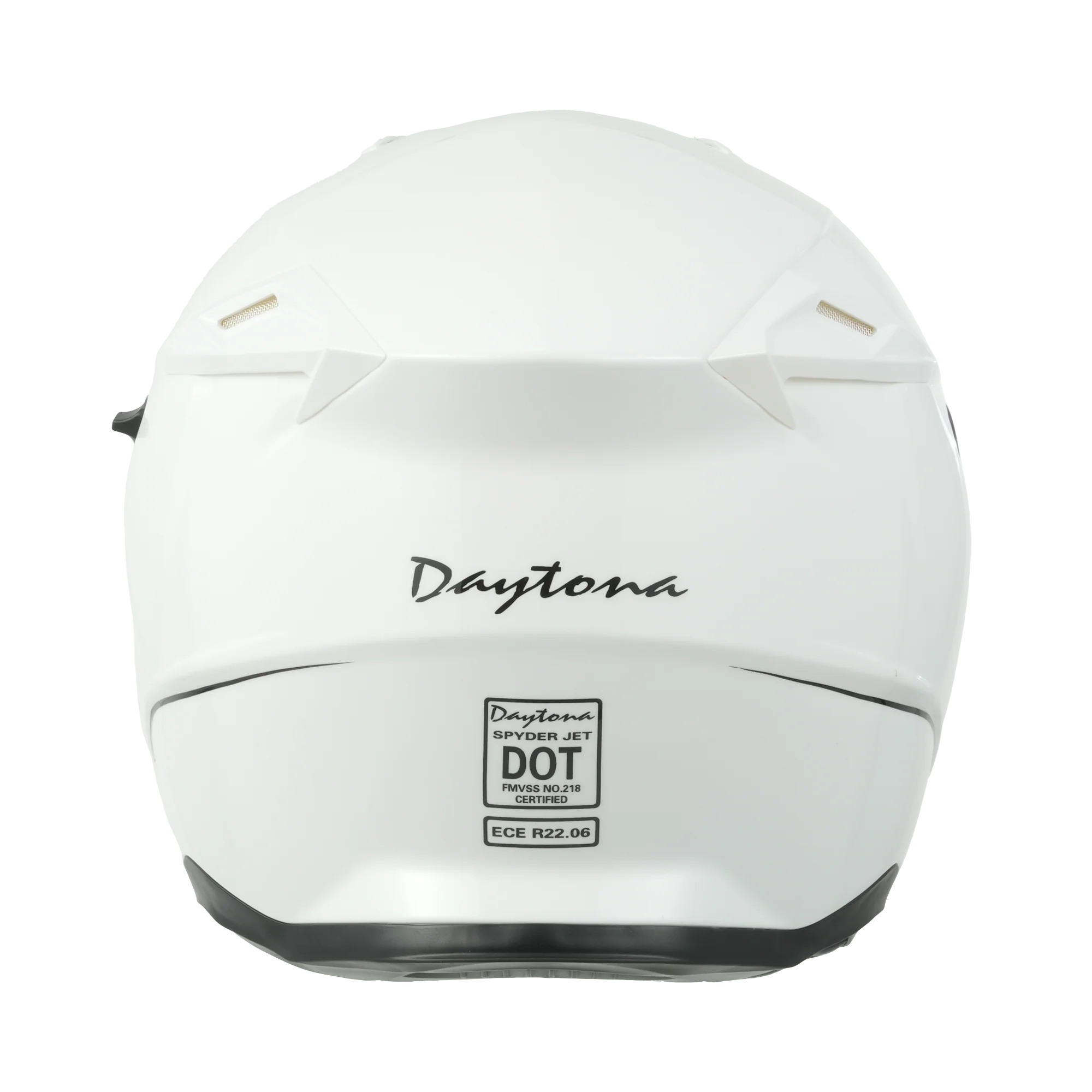 D.O.T. & ECE Daytona Spyder Jet Helmet - Hi-Gloss White - Image 3