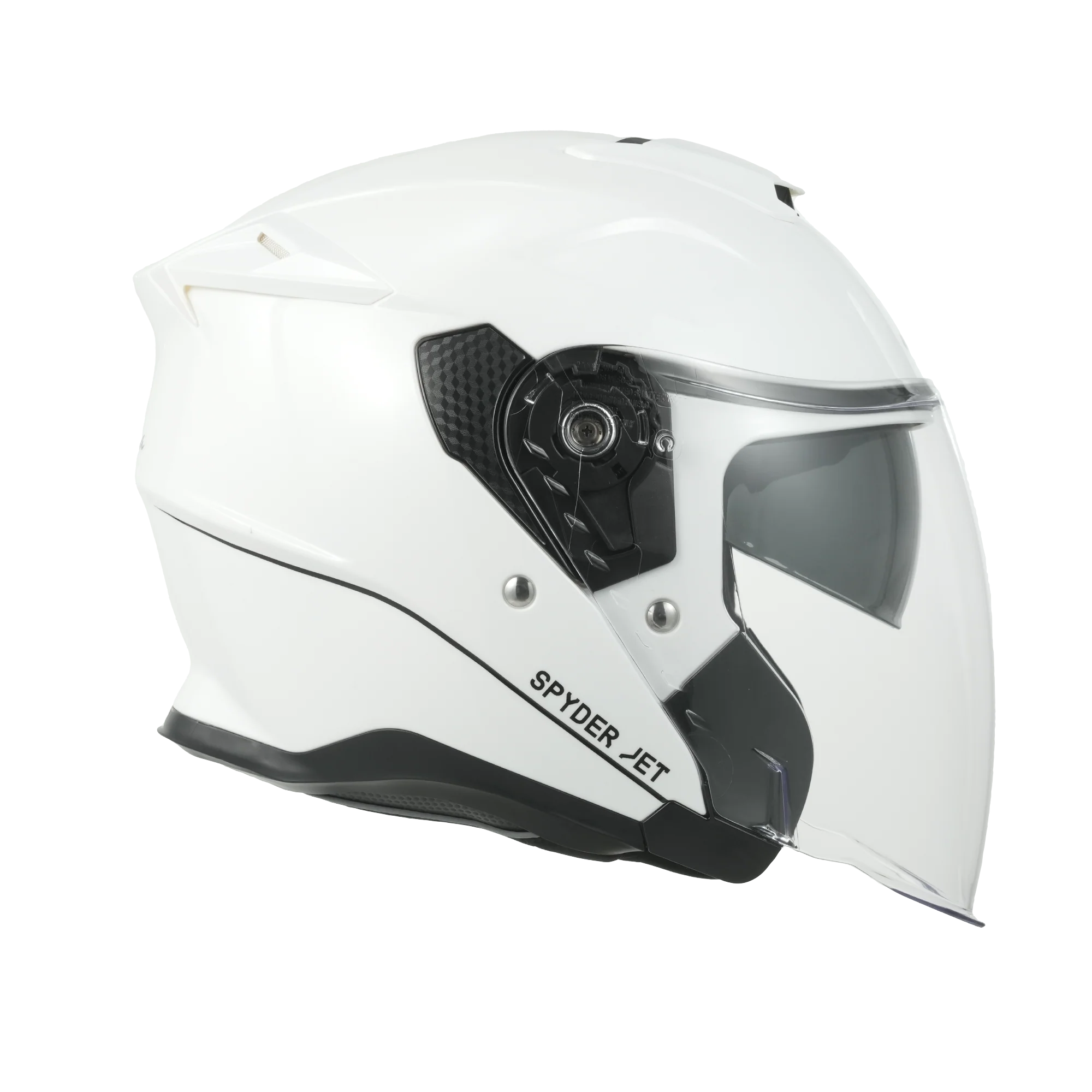 D.O.T. & ECE Daytona Spyder Jet Helmet - Hi-Gloss White - Image 4