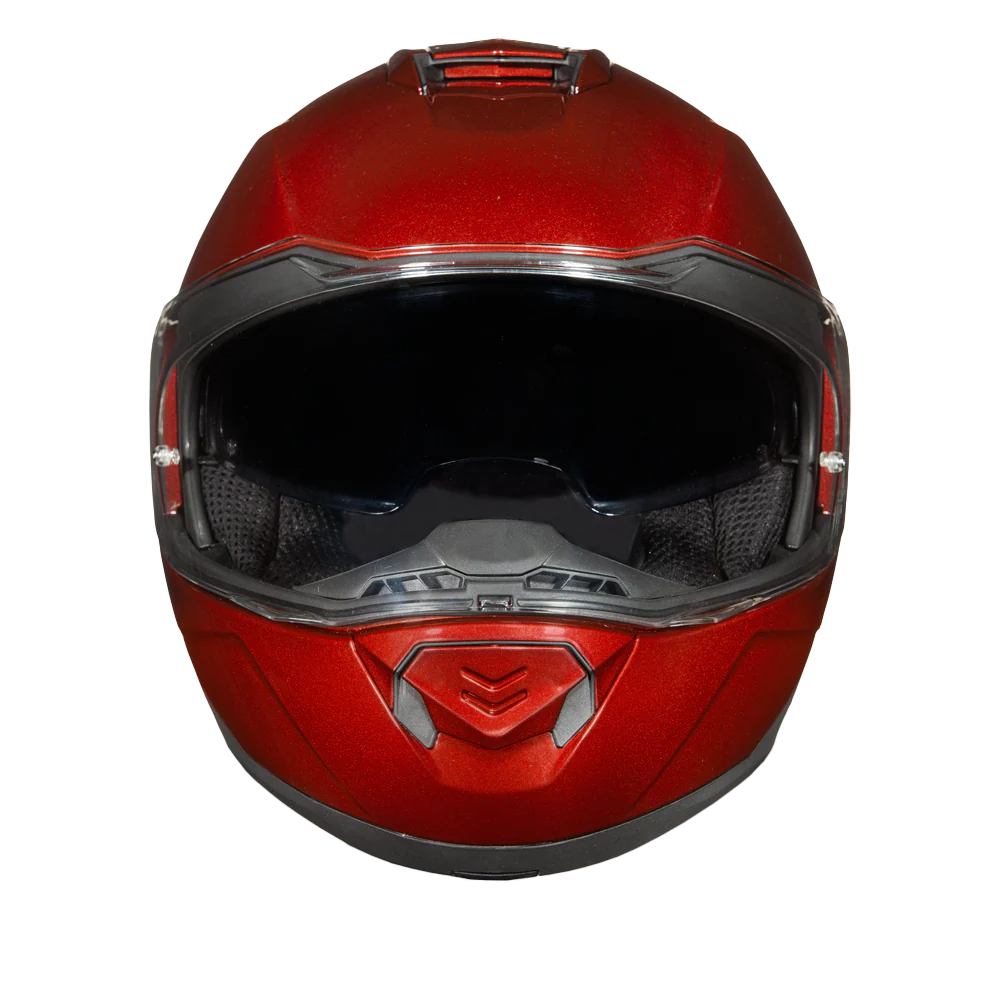 Daytona Glide Modular Motorcycle Helmet - DOT Approved, Bluetooth Ready, Dual Visor, Men/Women/Youth - Black Cherry - Image 6