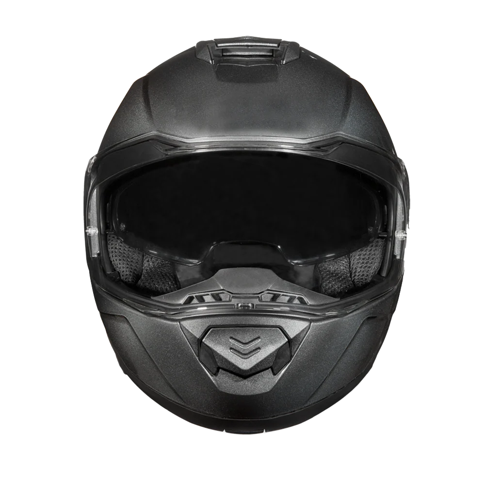 Daytona Glide Modular Motorcycle Helmet - DOT Approved, Bluetooth Ready, Dual Visor, Men/Women/Youth - Gun Metal Grey Metallic - Image 6