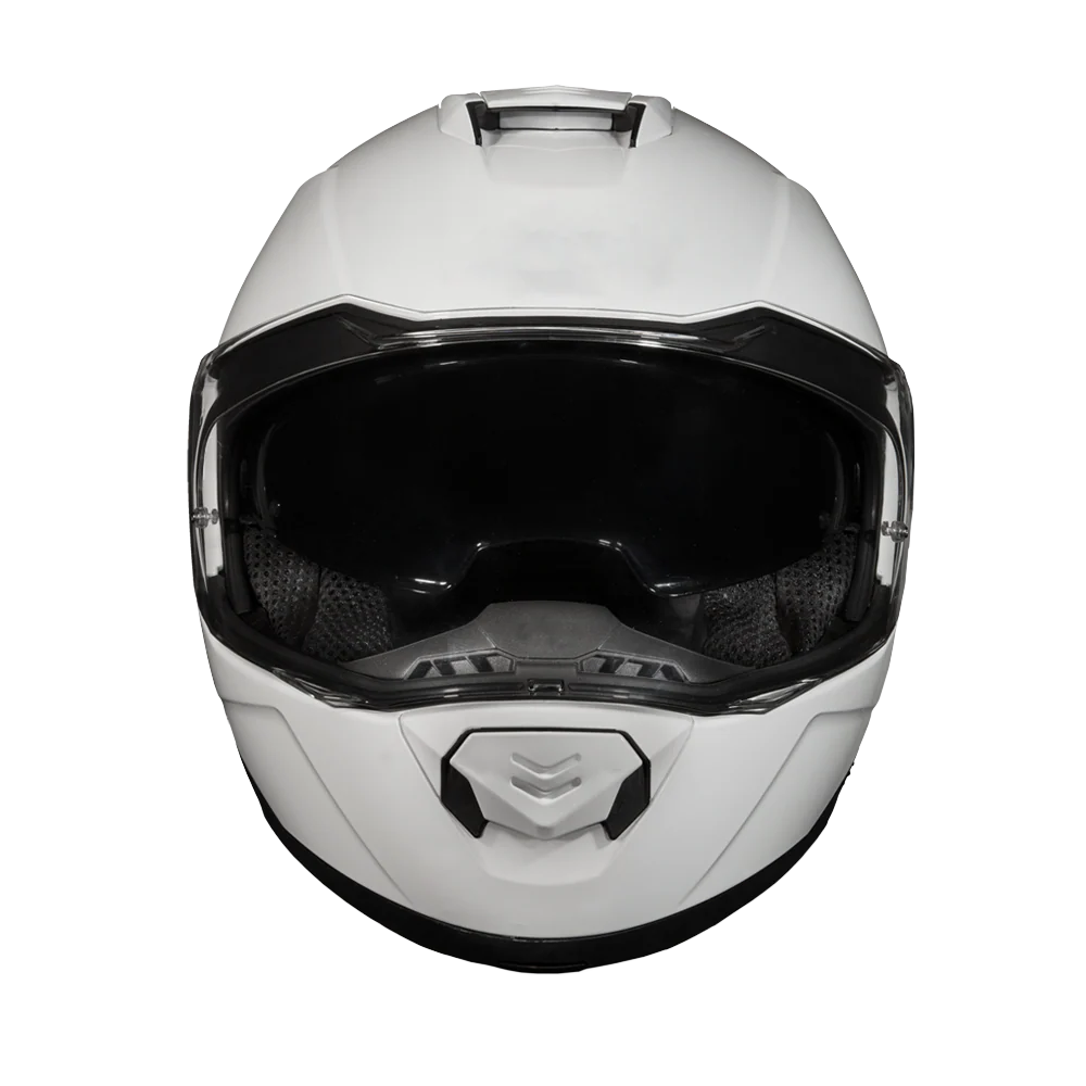 Daytona Glide Modular Motorcycle Helmet - DOT Approved, Bluetooth Ready, Dual Visor, Men/Women/Youth - Hi-Gloss White - Image 6