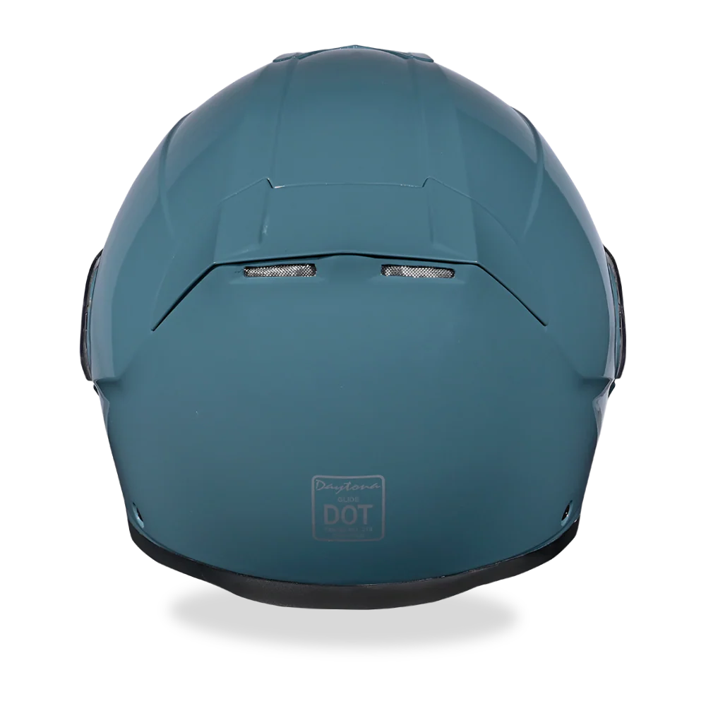 Daytona Glide Modular Motorcycle Helmet - DOT Approved, Bluetooth Ready, Dual Visor, Men/Women/Youth- Shark Blu - Image 4