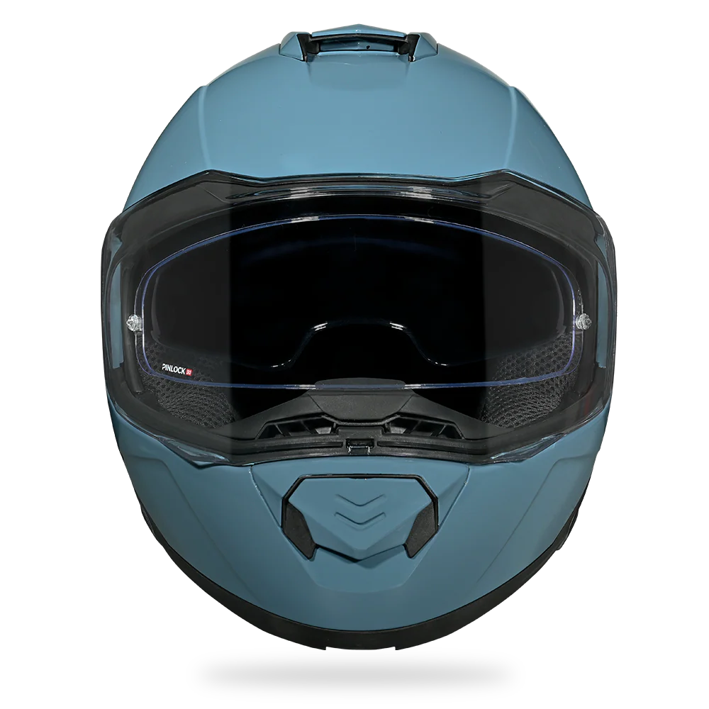 Daytona Glide Modular Motorcycle Helmet - DOT Approved, Bluetooth Ready, Dual Visor, Men/Women/Youth- Shark Blu - Image 6