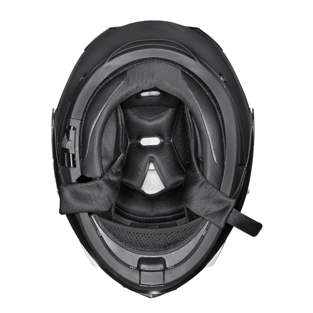 Daytona Glide Modular Motorcycle Helmet - DOT Approved, Bluetooth Ready, Dual Visor, Men/Women/Youth- Shark Blu - Image 7