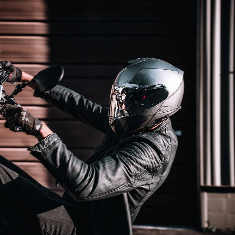 Daytona Glide Modular Motorcycle Helmet - DOT Approved, Bluetooth Ready, Dual Visor, Men/Women/Youth- Silver Metallic - Image 10