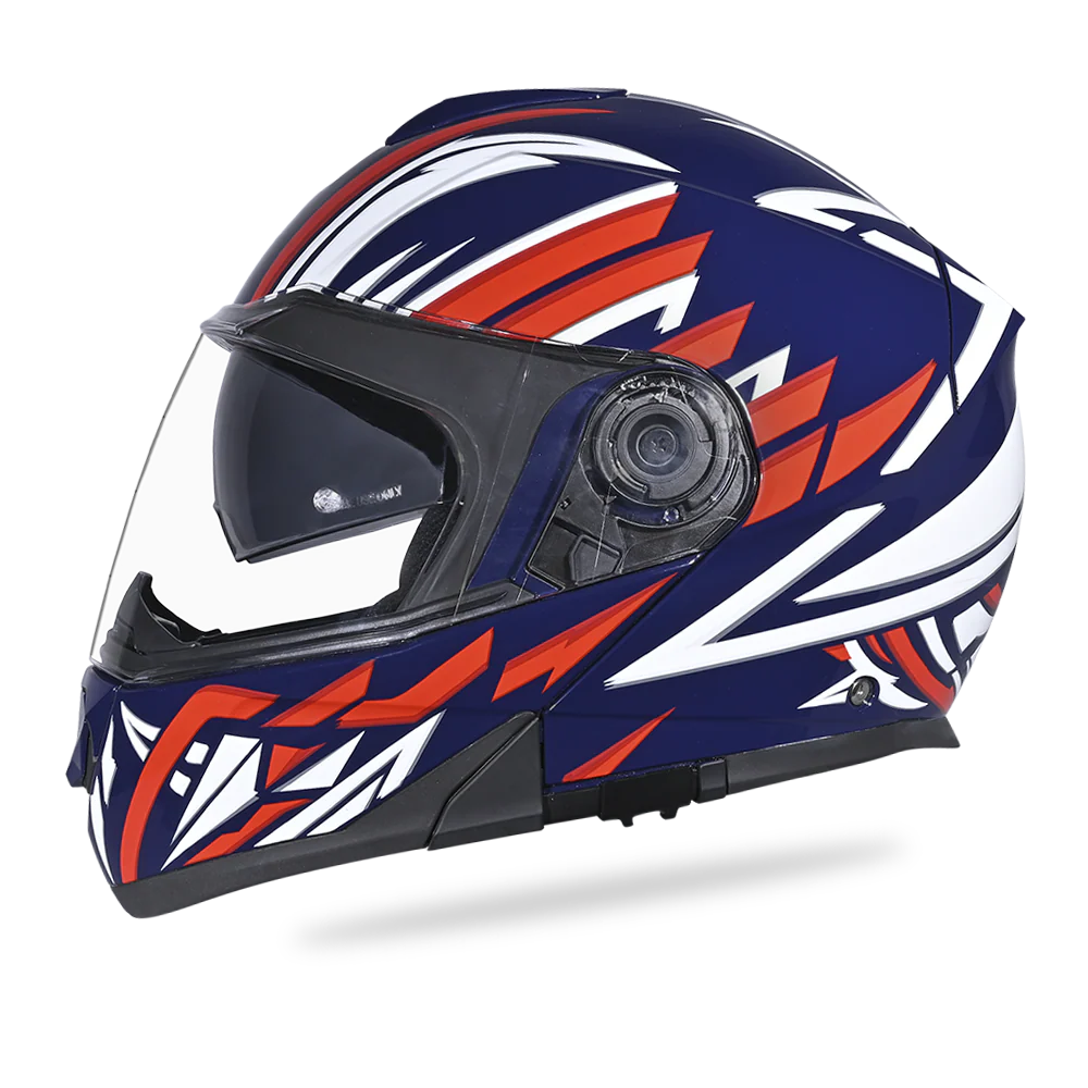 Daytona Glide Modular Motorcycle Helmet - DOT Approved, Bluetooth Ready, Dual Visor, Men/Women/Youth - W/ Liberty - Image 3