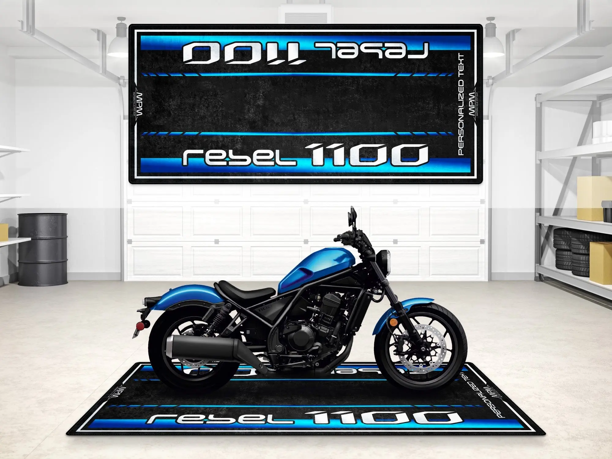 Designed Pit Mat for 2024 Honda Rebel 1100 Motorcycle - MM7438 - Image 13