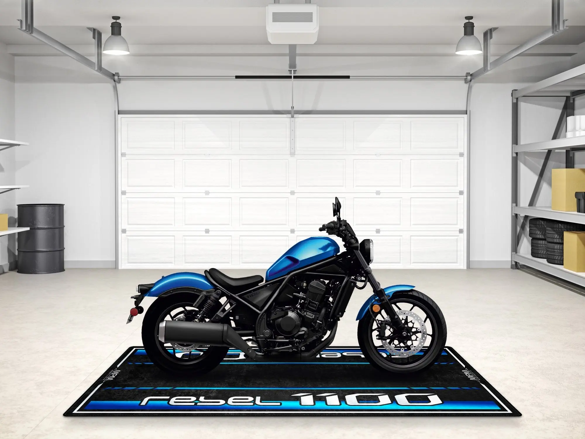 Designed Pit Mat for 2024 Honda Rebel 1100 Motorcycle - MM7438 - Image 15