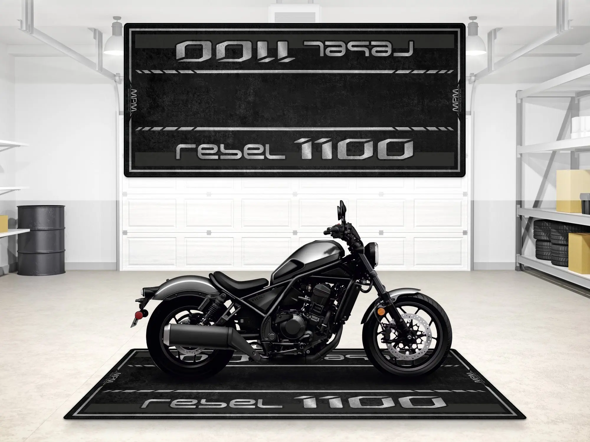 Designed Pit Mat for 2024 Honda Rebel 1100 Motorcycle - MM7438 - Image 16