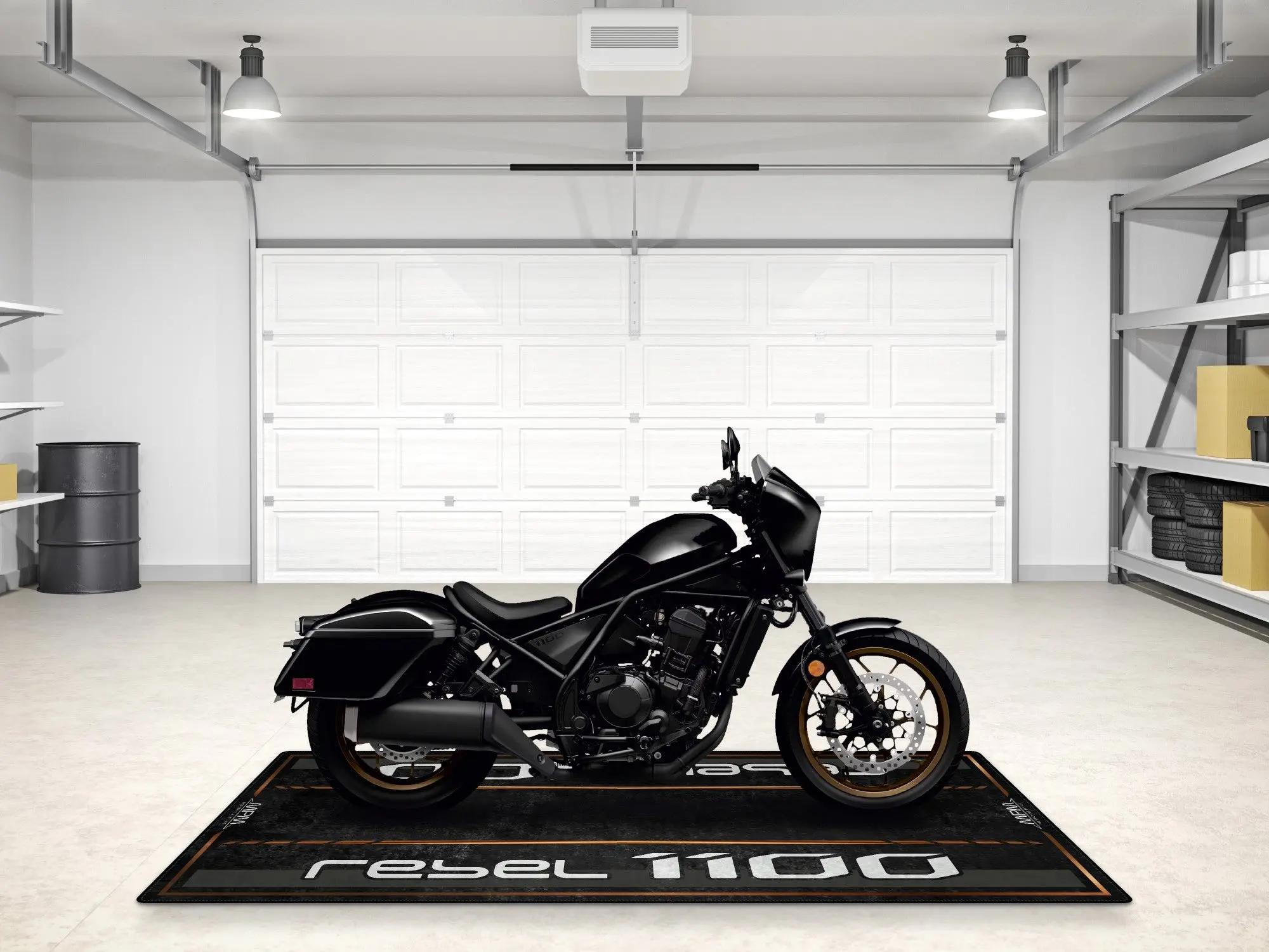 Designed Pit Mat for 2024 Honda Rebel 1100 Motorcycle - MM7438 - Image 5