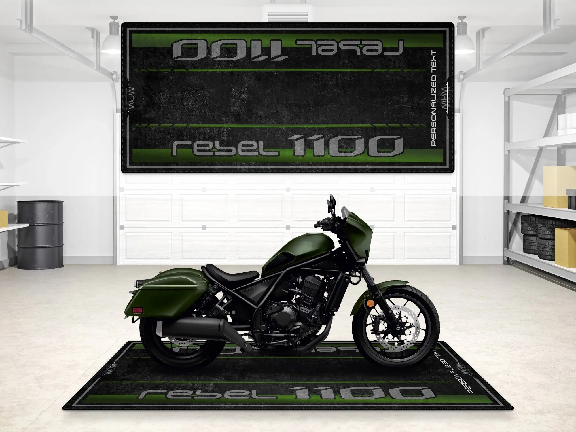 Designed Pit Mat for 2024 Honda Rebel 1100 Motorcycle - MM7438 - Image 8