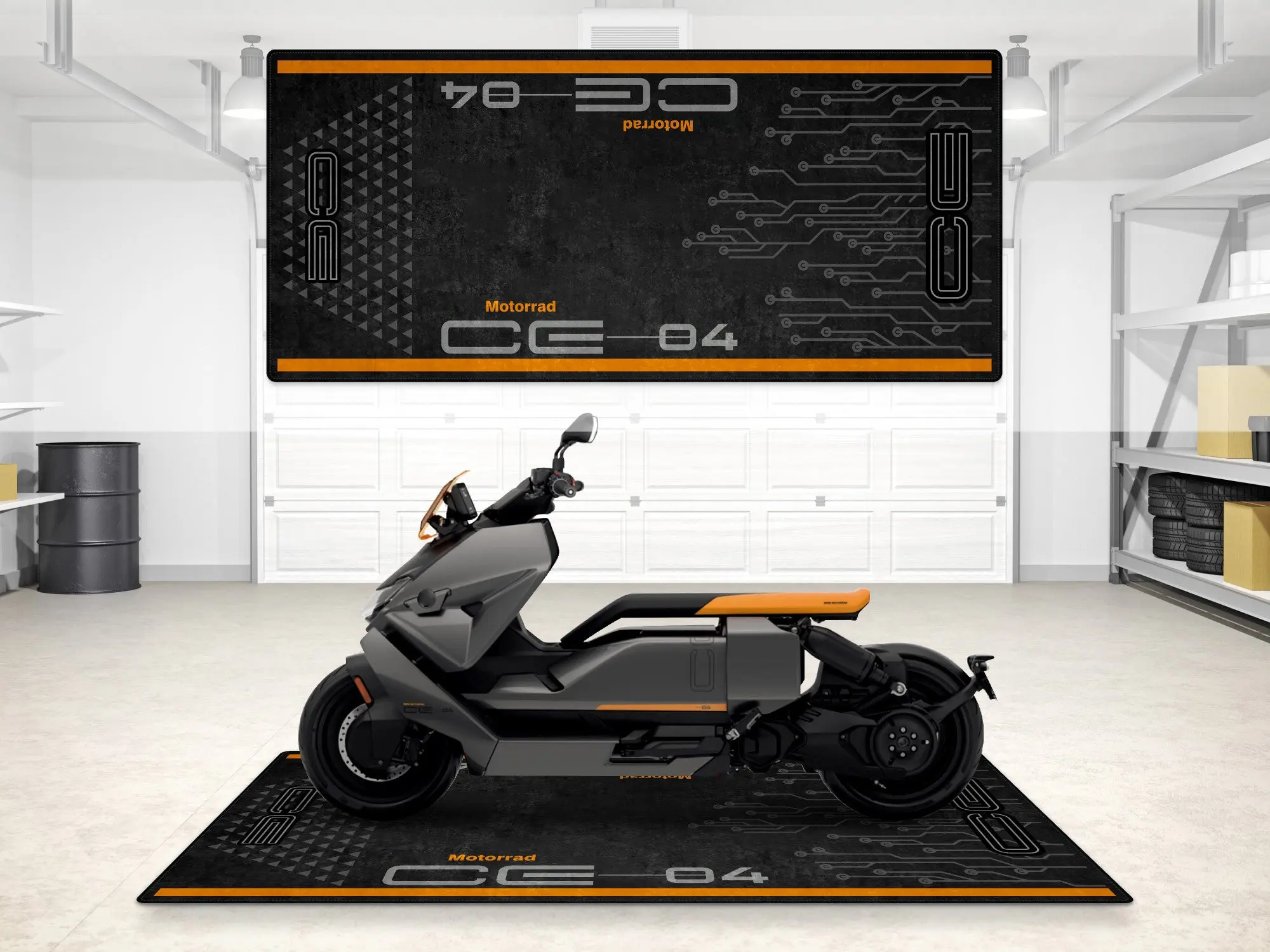 Designed Pit Mat for BMW CE04 Motorcycle - MM7298 - Image 9