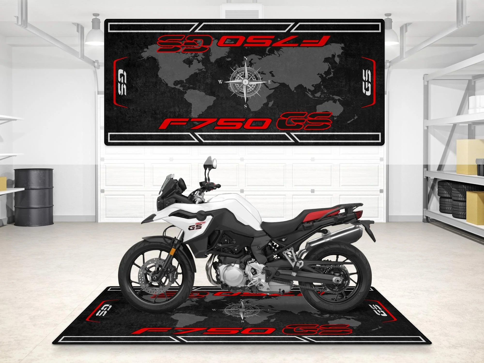 Designed Pit Mat for BMW F750 GS Motorcycle - MM7296 - Image 5