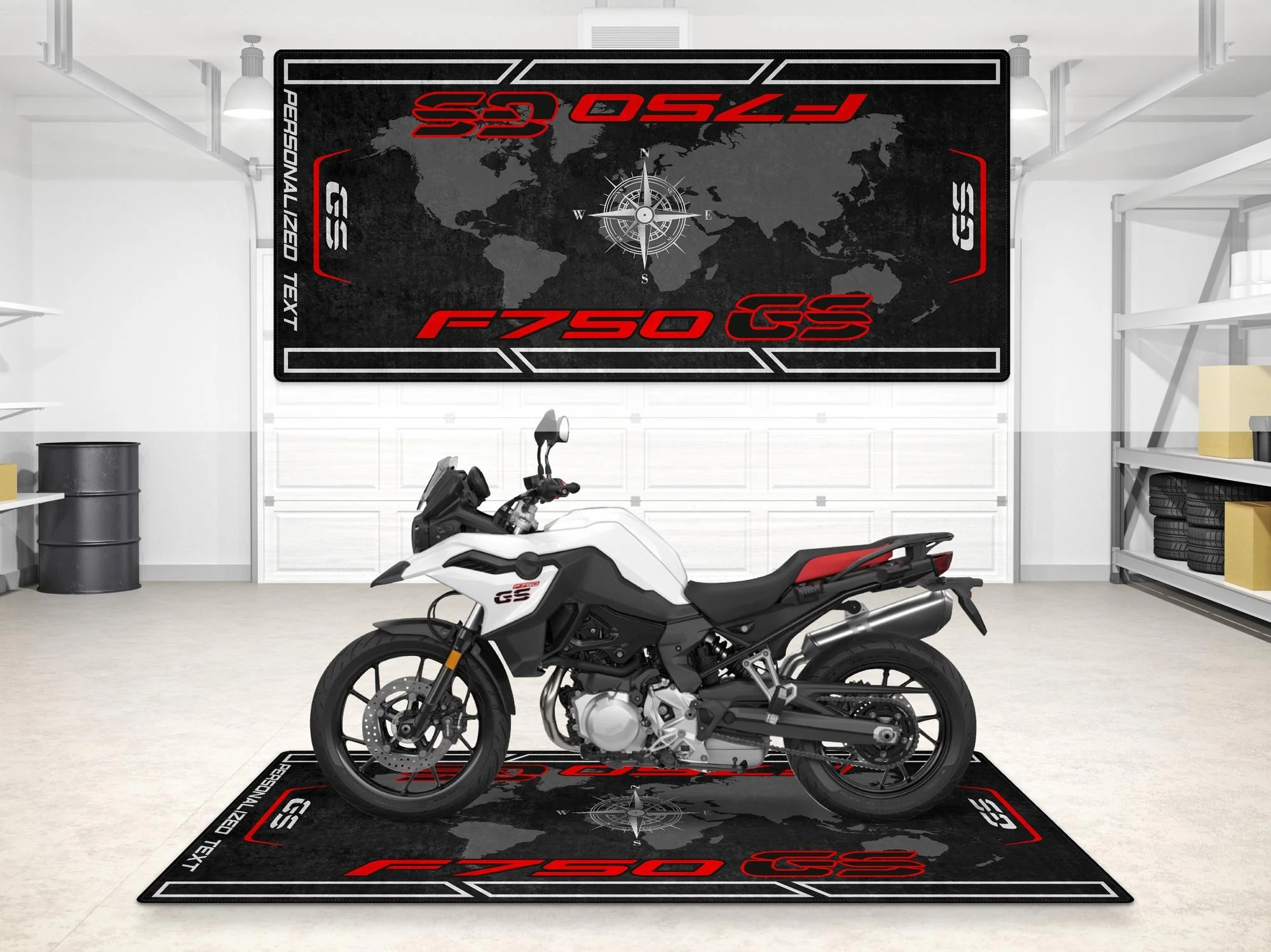 Designed Pit Mat for BMW F750 GS Motorcycle - MM7296 - Image 7