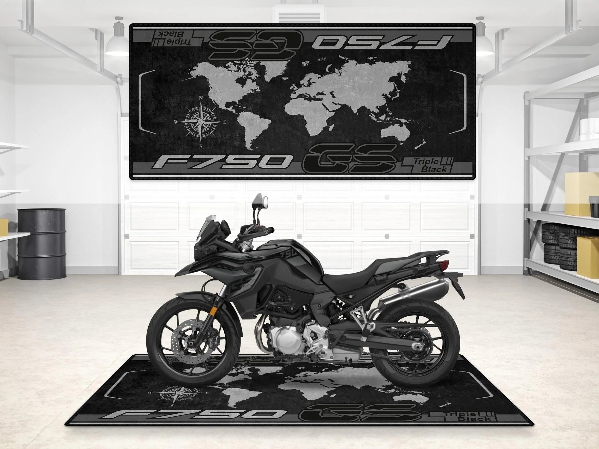 Designed Pit Mat for BMW F750 GS Motorcycle - MM7296 - Image 9