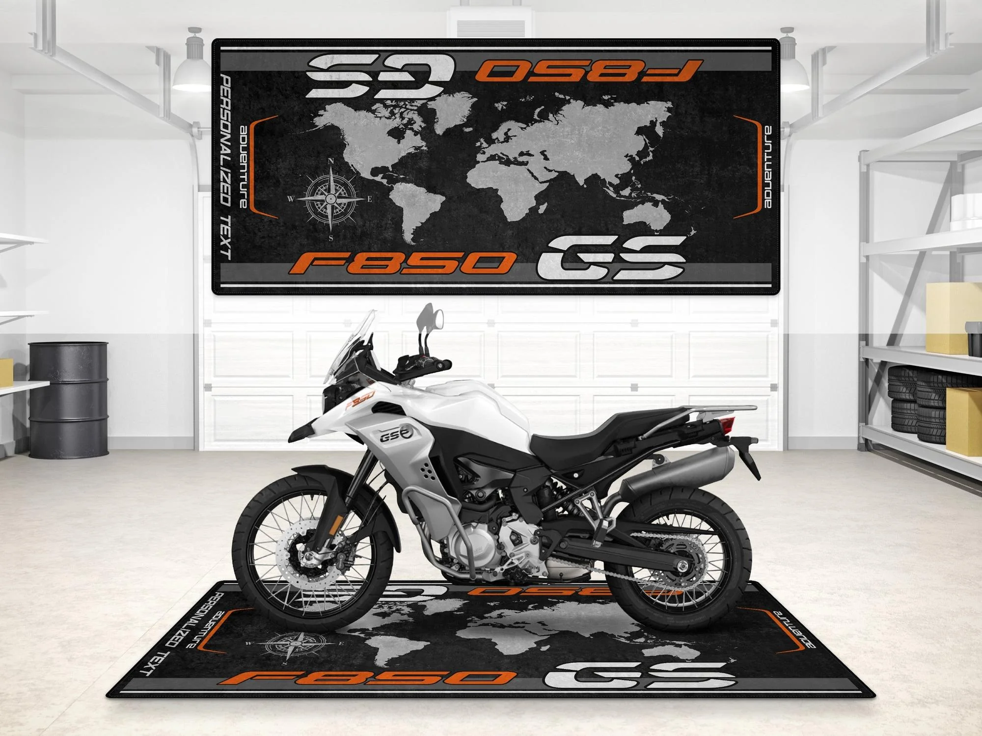 Designed Pit Mat for BMW F850 GS Adventure Motorcycle - MM7290 - Image 3
