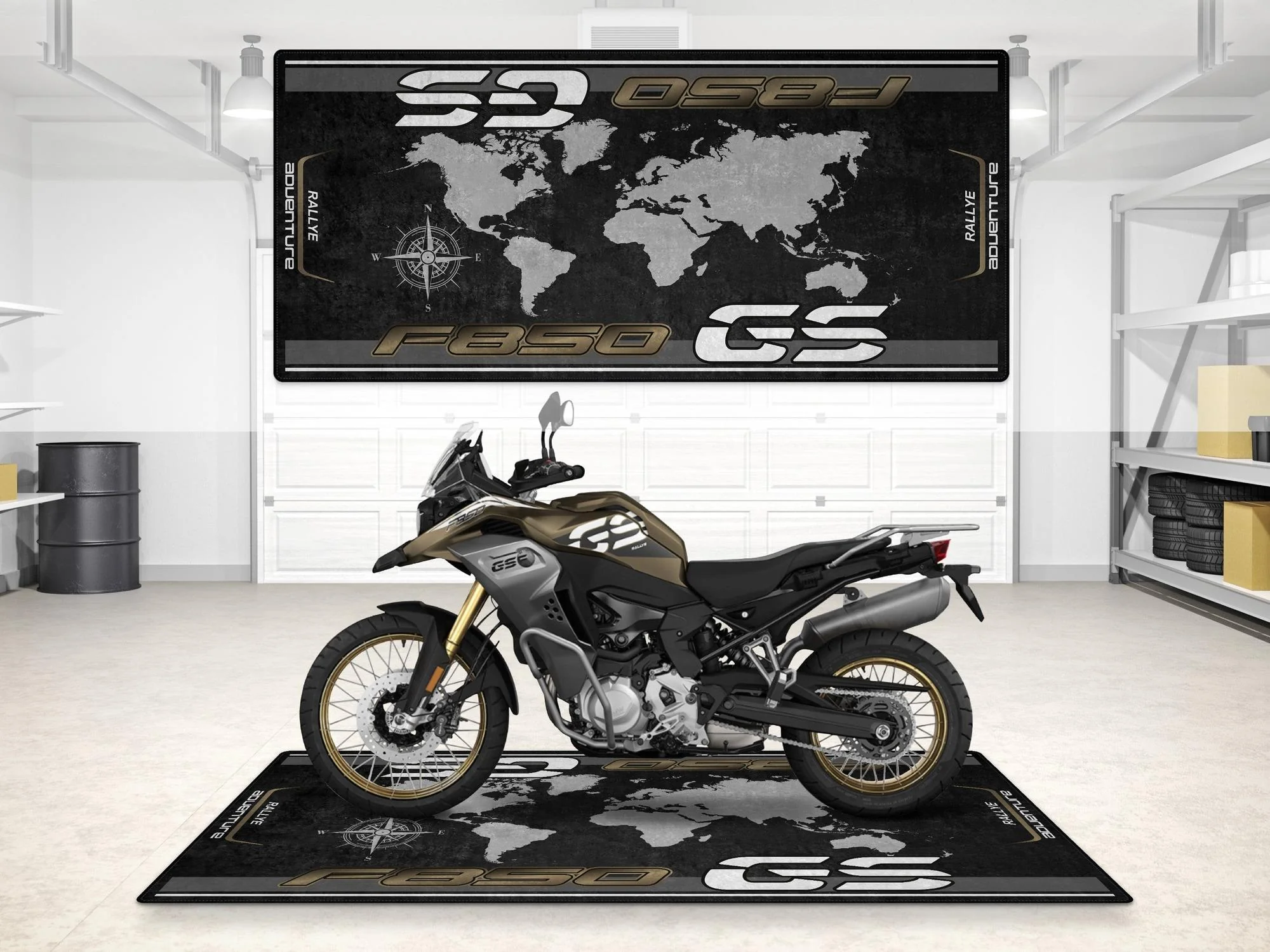 Designed Pit Mat for BMW F850 GS Adventure Motorcycle - MM7290 - Image 5