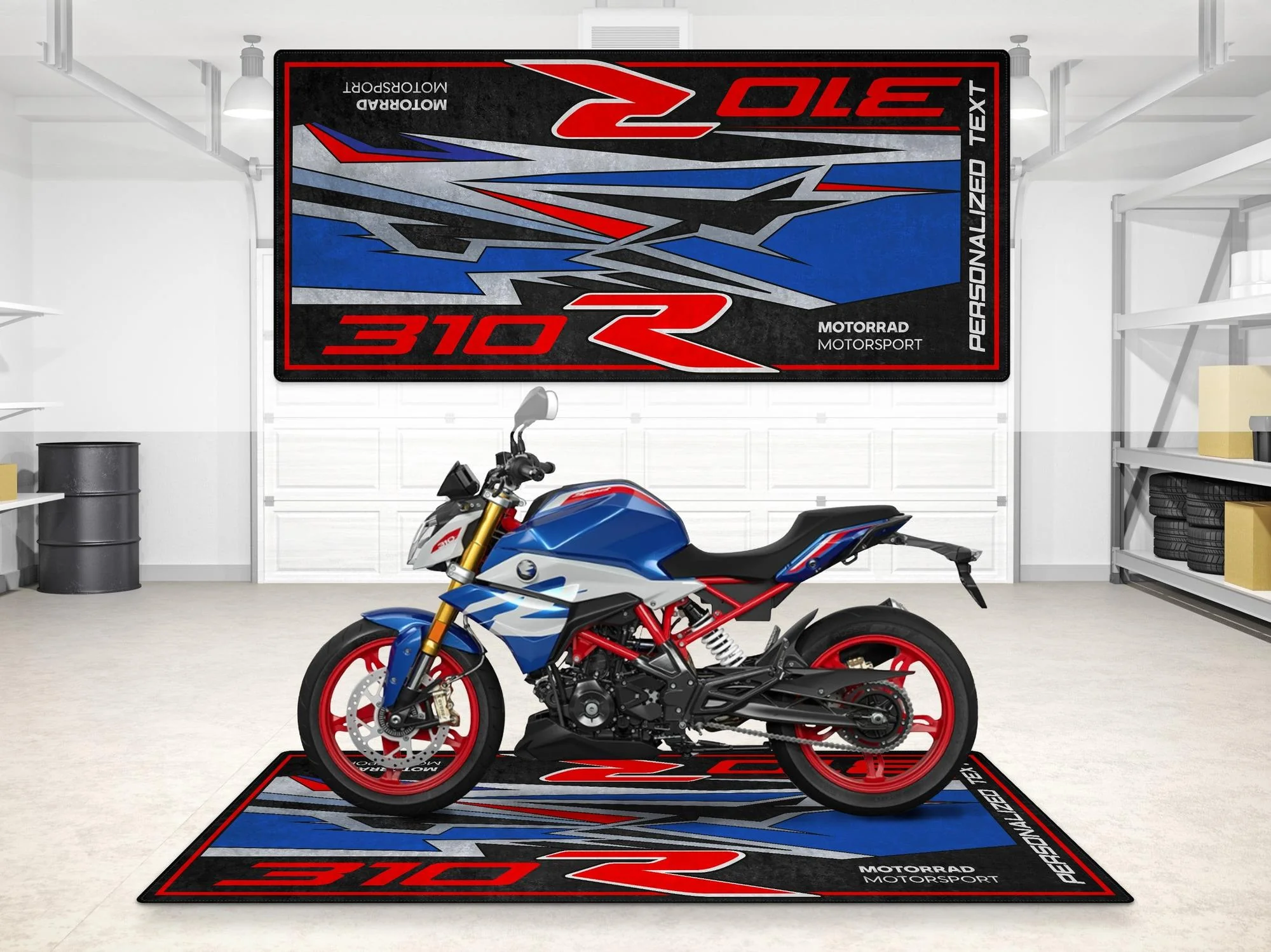Designed Pit Mat for BMW G310R Motorcycle - MM7287 - Image 3