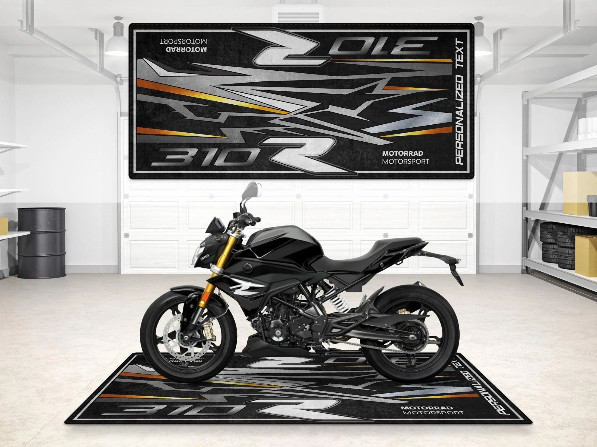 Designed Pit Mat for BMW G310R Motorcycle - MM7287 - Image 7