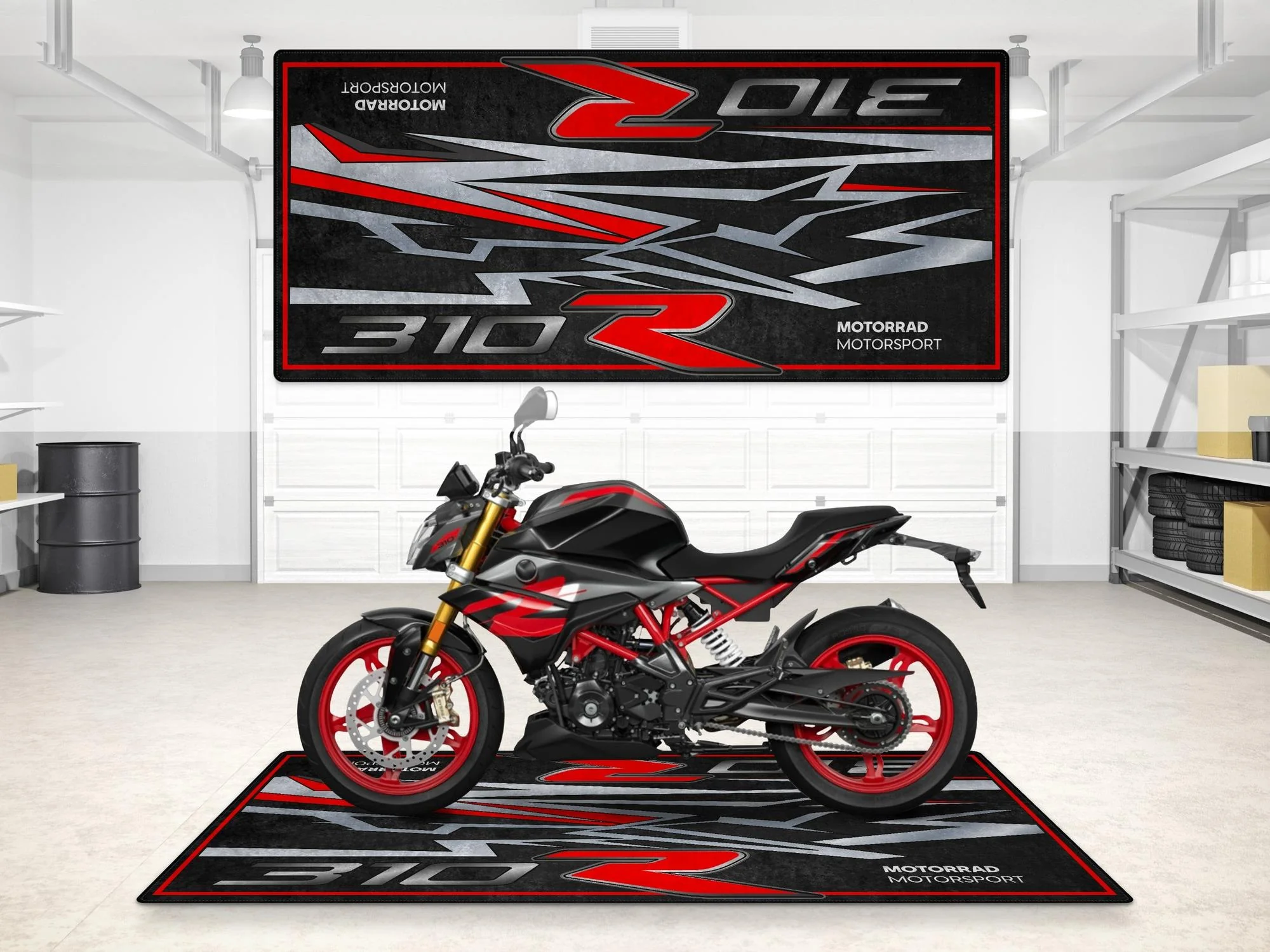 Designed Pit Mat for BMW G310R Motorcycle - MM7287 - Image 9