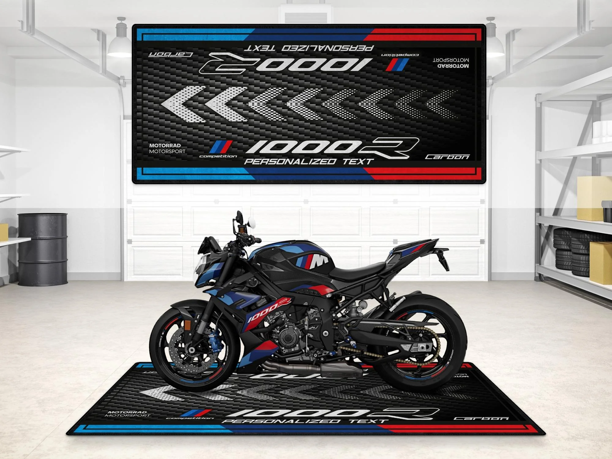 Designed Pit Mat for BMW M1000R Motorcycle - MM7281 - Image 3
