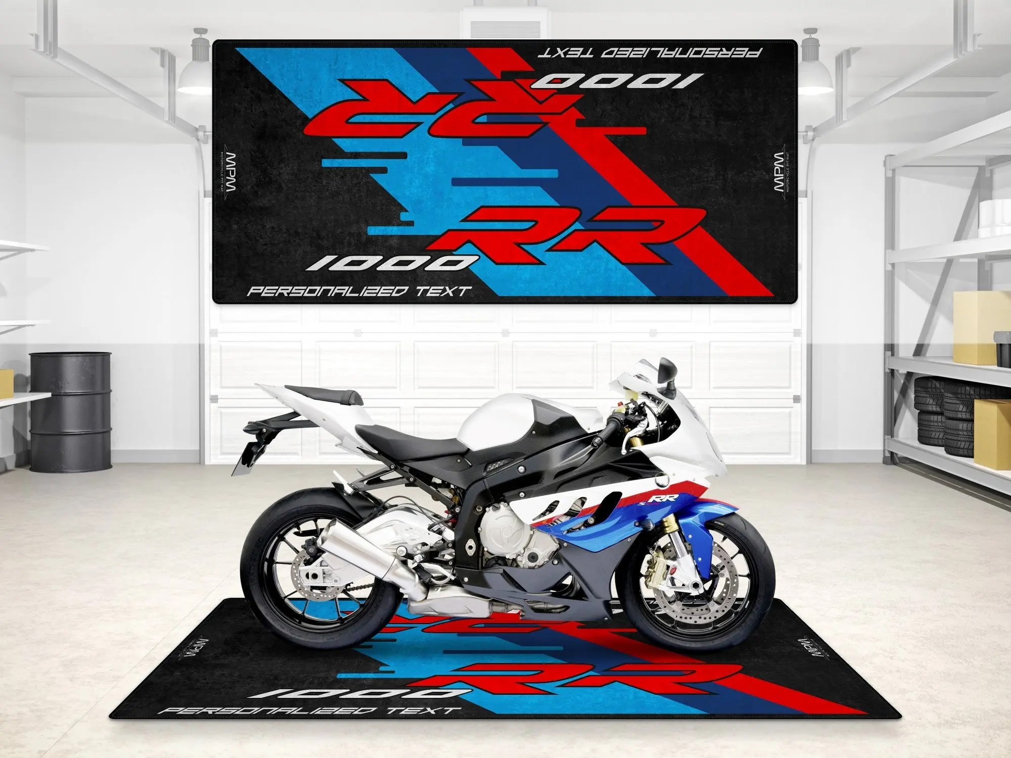 Designed Pit Mat for BMW S1000RR Motorcycle - MM7159 - Image 3