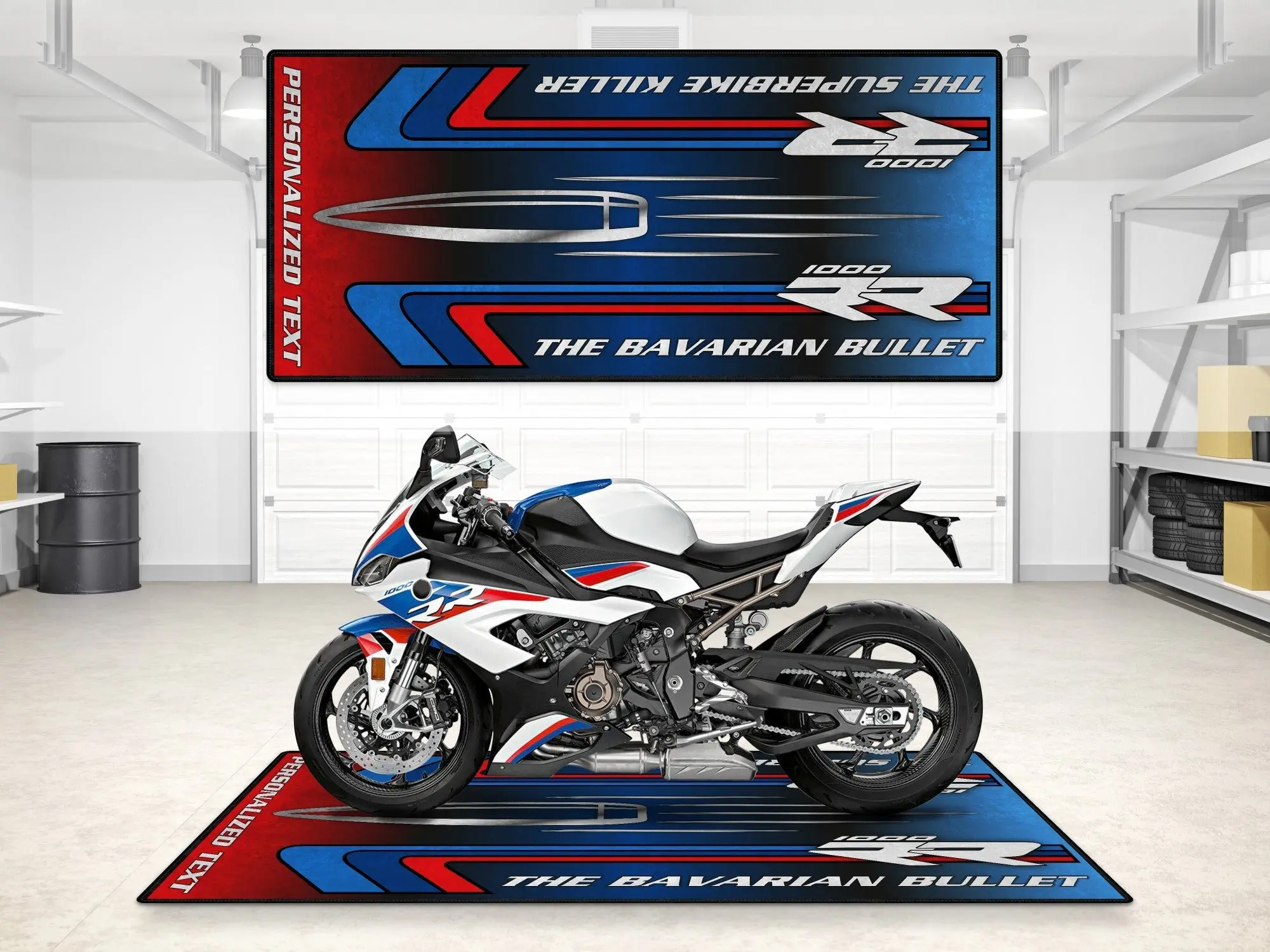 Designed Pit Mat for BMW S1000RR "The Bavarian Bullet" Motorcycle - MM7244 - Image 3