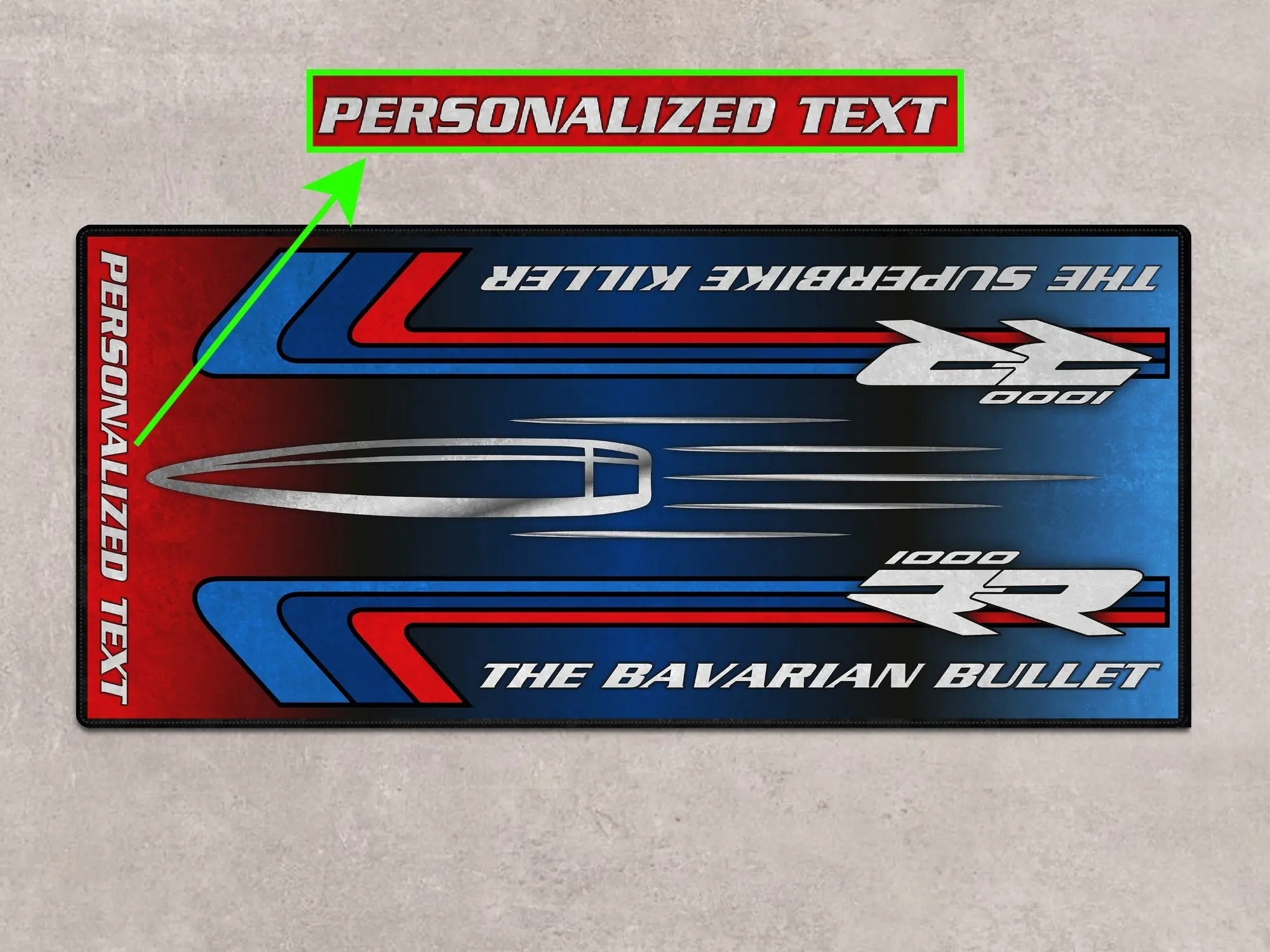Designed Pit Mat for BMW S1000RR "The Bavarian Bullet" Motorcycle - MM7244 - Image 4