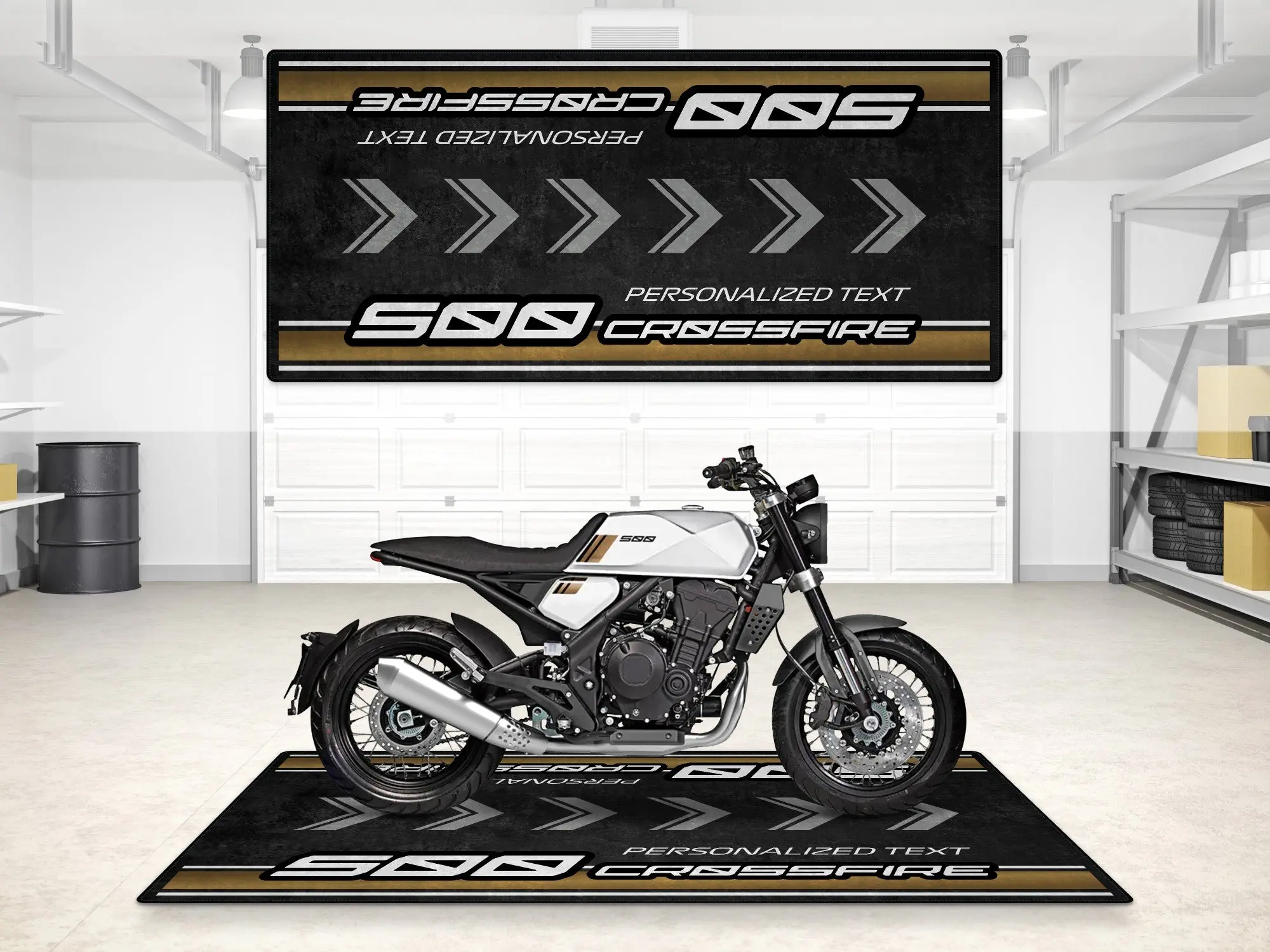 Designed Pit Mat for Brixton 500 Crossfire Motorcycle - MM7293 - Image 3