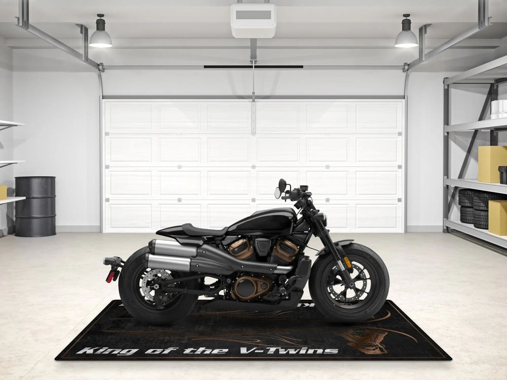 Designed Pit Mat for Cruiser Motorcycle "King of the V-Twins" - MM7302 - Image 10