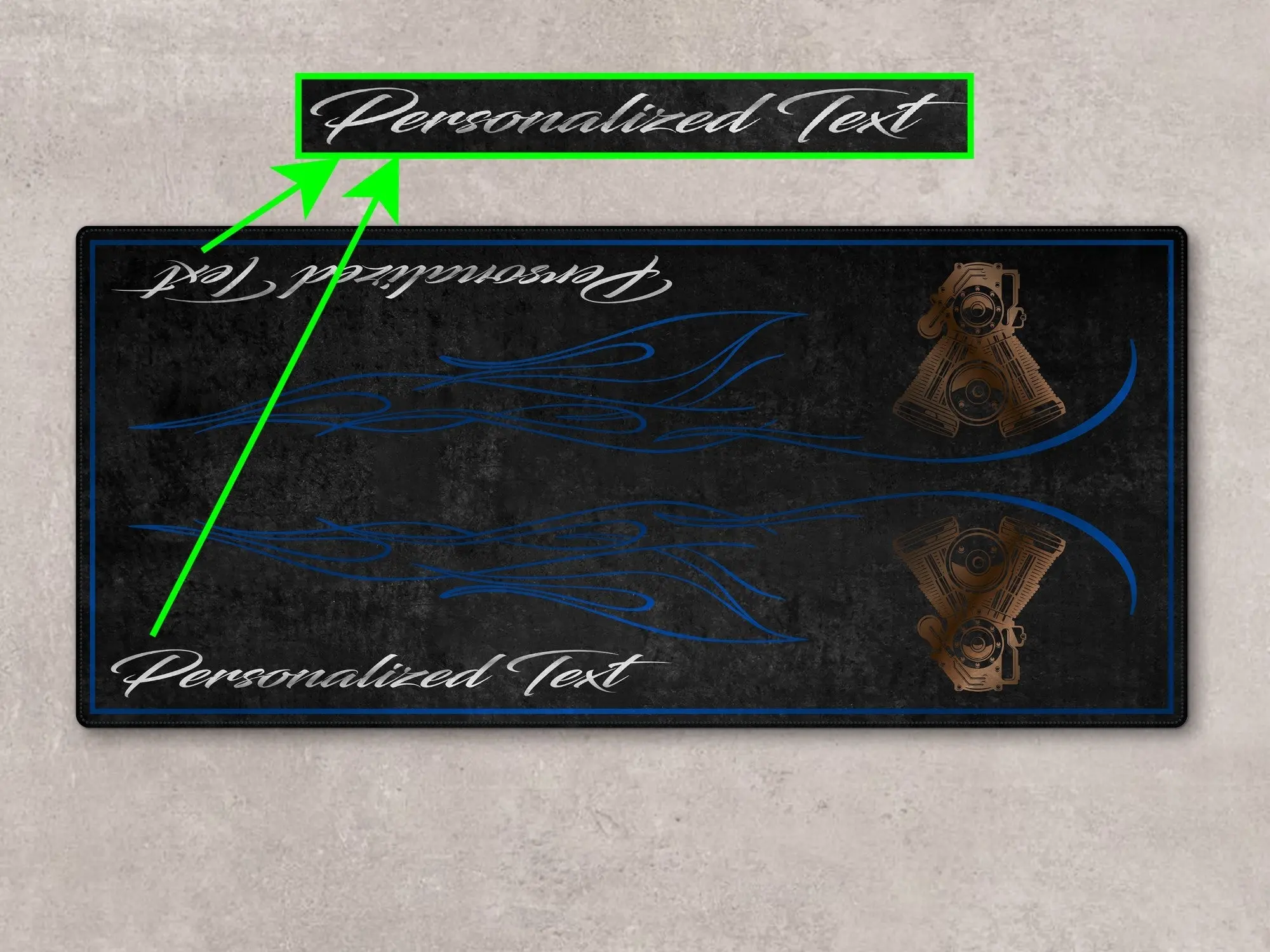 Designed Pit Mat for Cruiser Motorcycle "King of the V-Twins" - MM7302 - Image 14