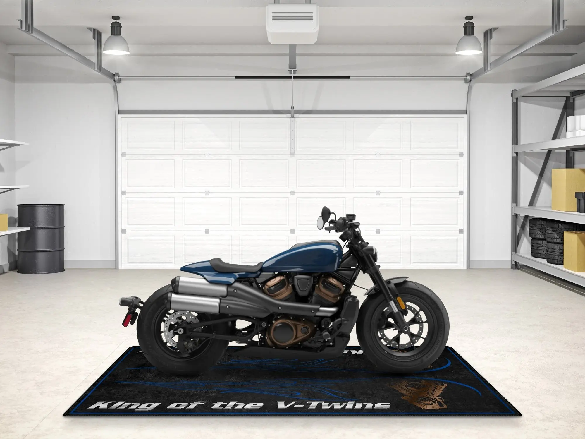Designed Pit Mat for Cruiser Motorcycle "King of the V-Twins" - MM7302 - Image 15