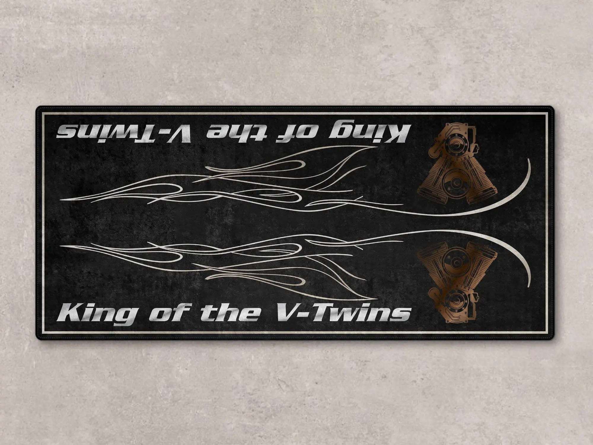 Designed Pit Mat for Cruiser Motorcycle "King of the V-Twins" - MM7302 - Image 2
