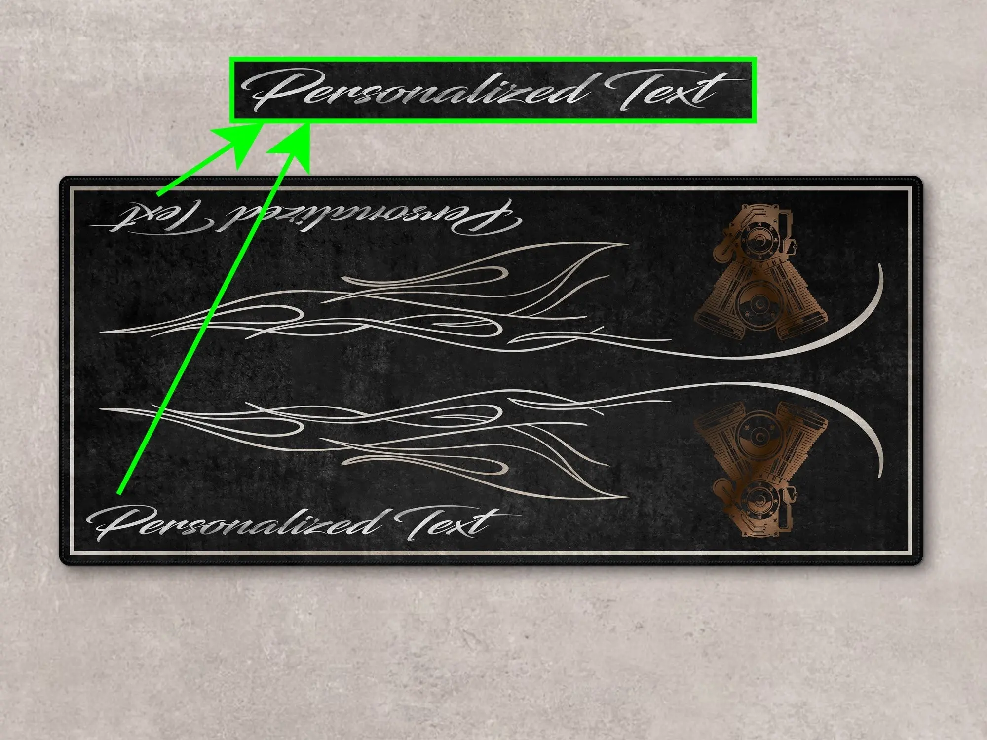 Designed Pit Mat for Cruiser Motorcycle "King of the V-Twins" - MM7302 - Image 4