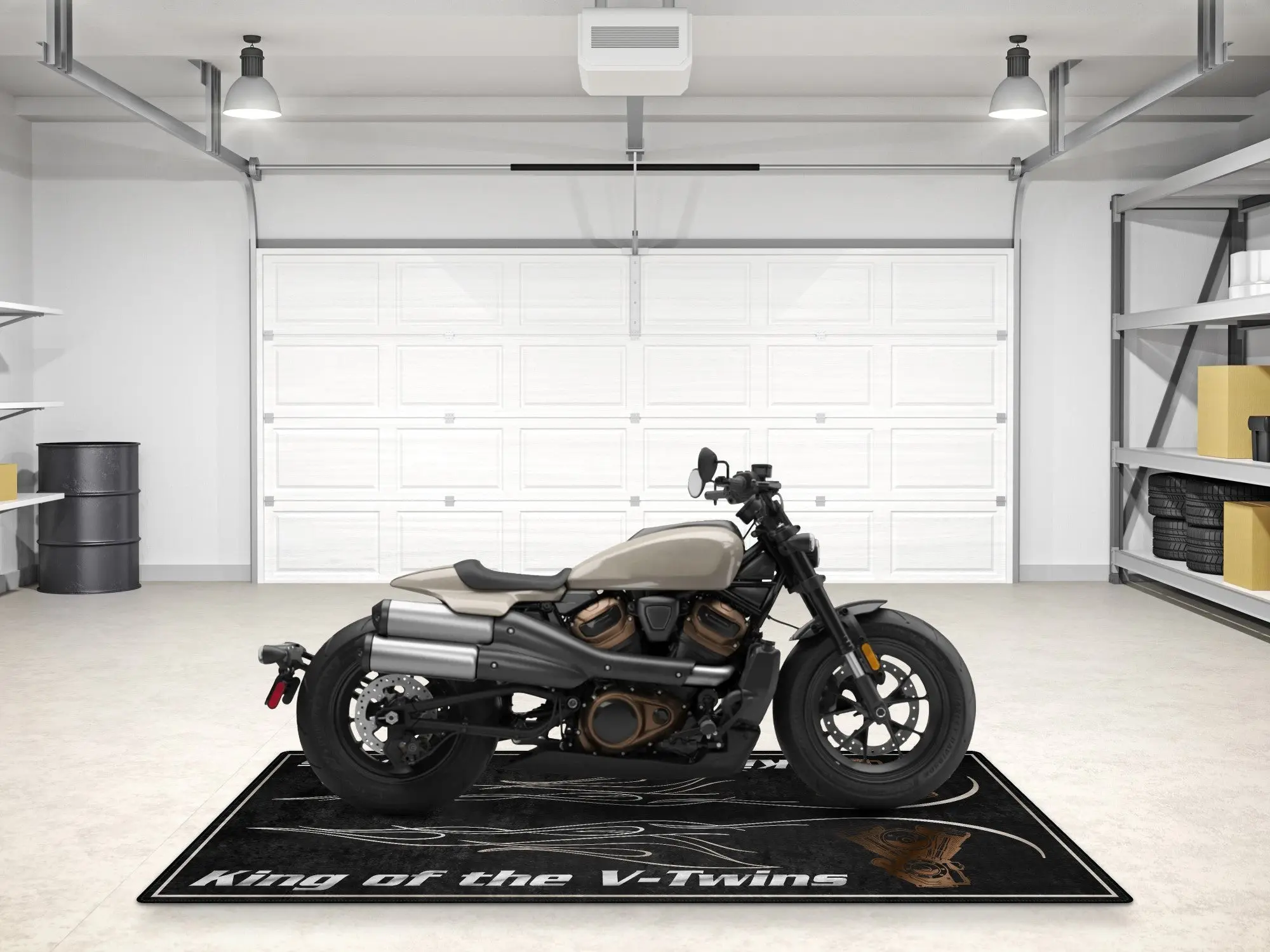 Designed Pit Mat for Cruiser Motorcycle "King of the V-Twins" - MM7302 - Image 5