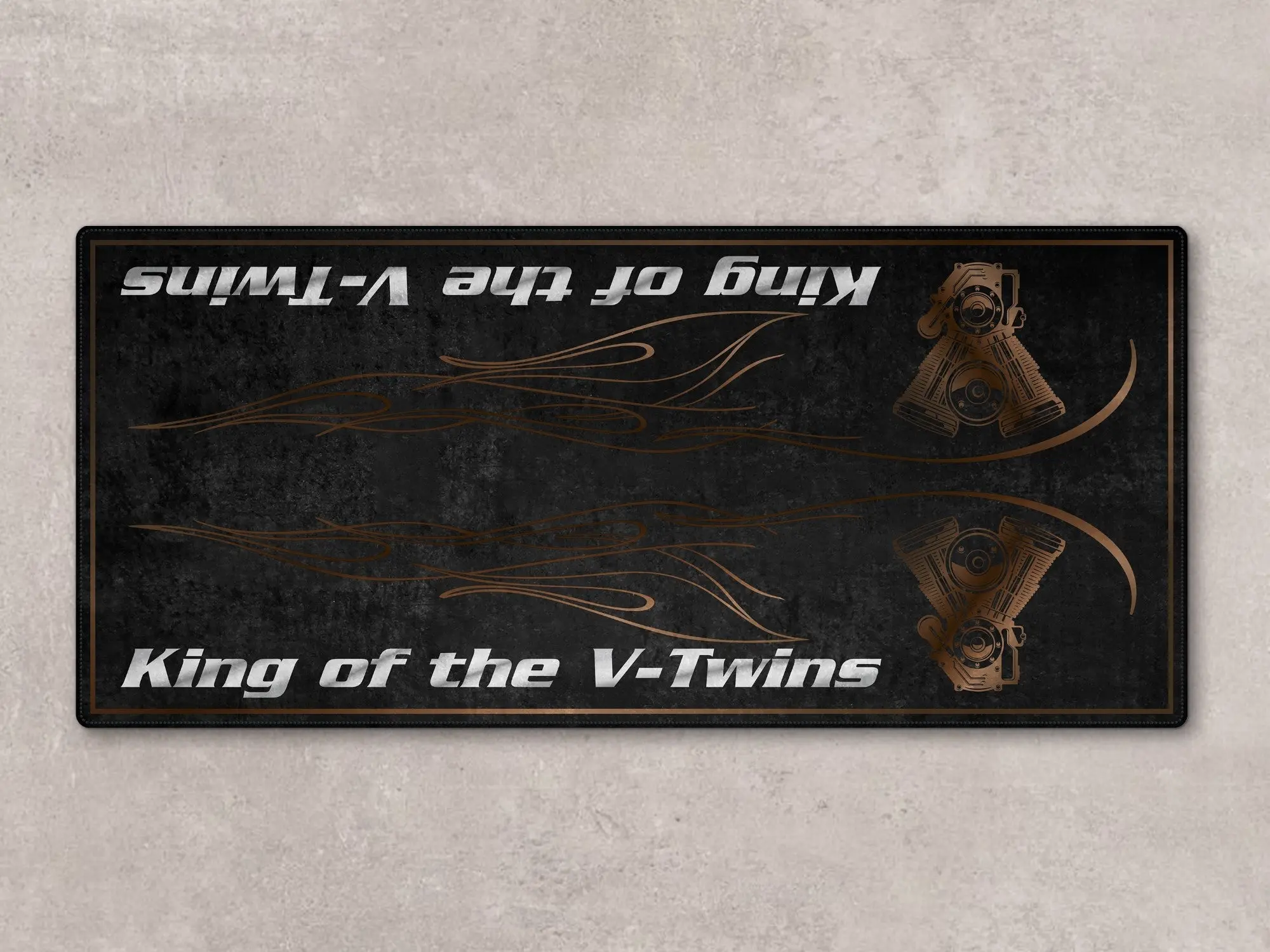 Designed Pit Mat for Cruiser Motorcycle "King of the V-Twins" - MM7302 - Image 7