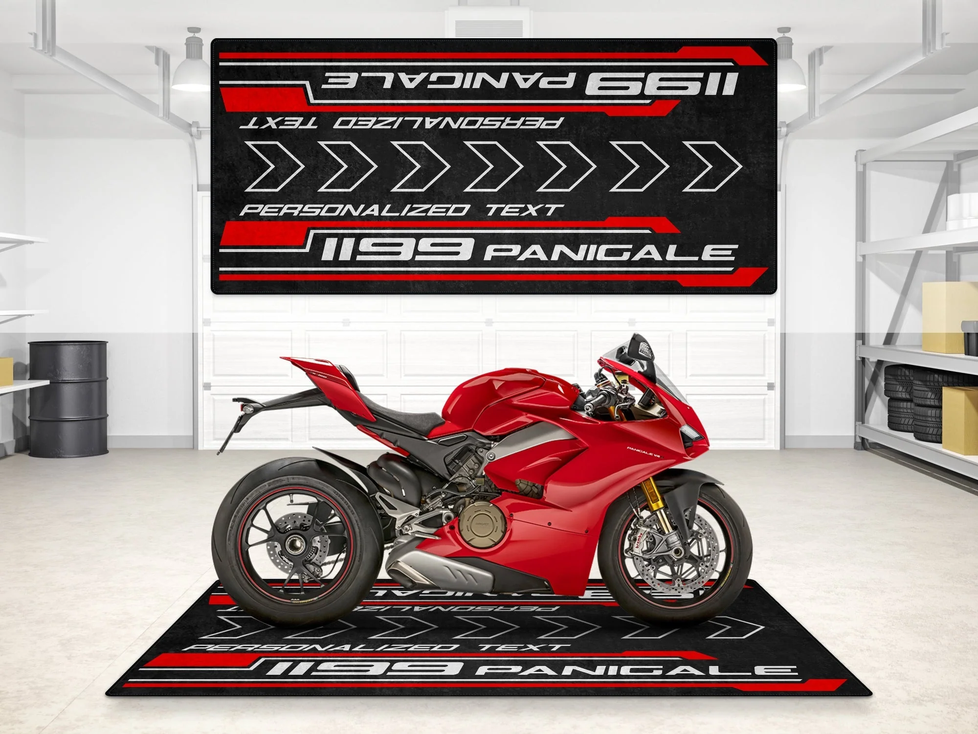 Designed Pit Mat for Ducati 1199 Panigale Motorcycle - MM7182 - Image 3
