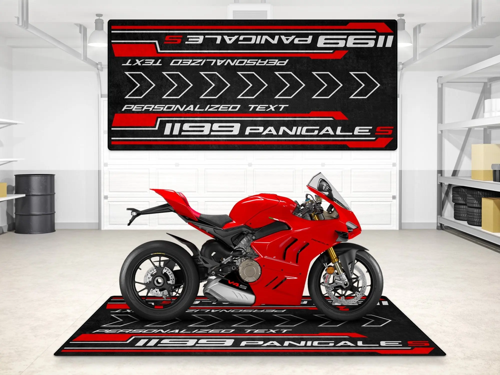 Designed Pit Mat for Ducati 1199 Panigale S Motorcycle - MM7183 - Image 3