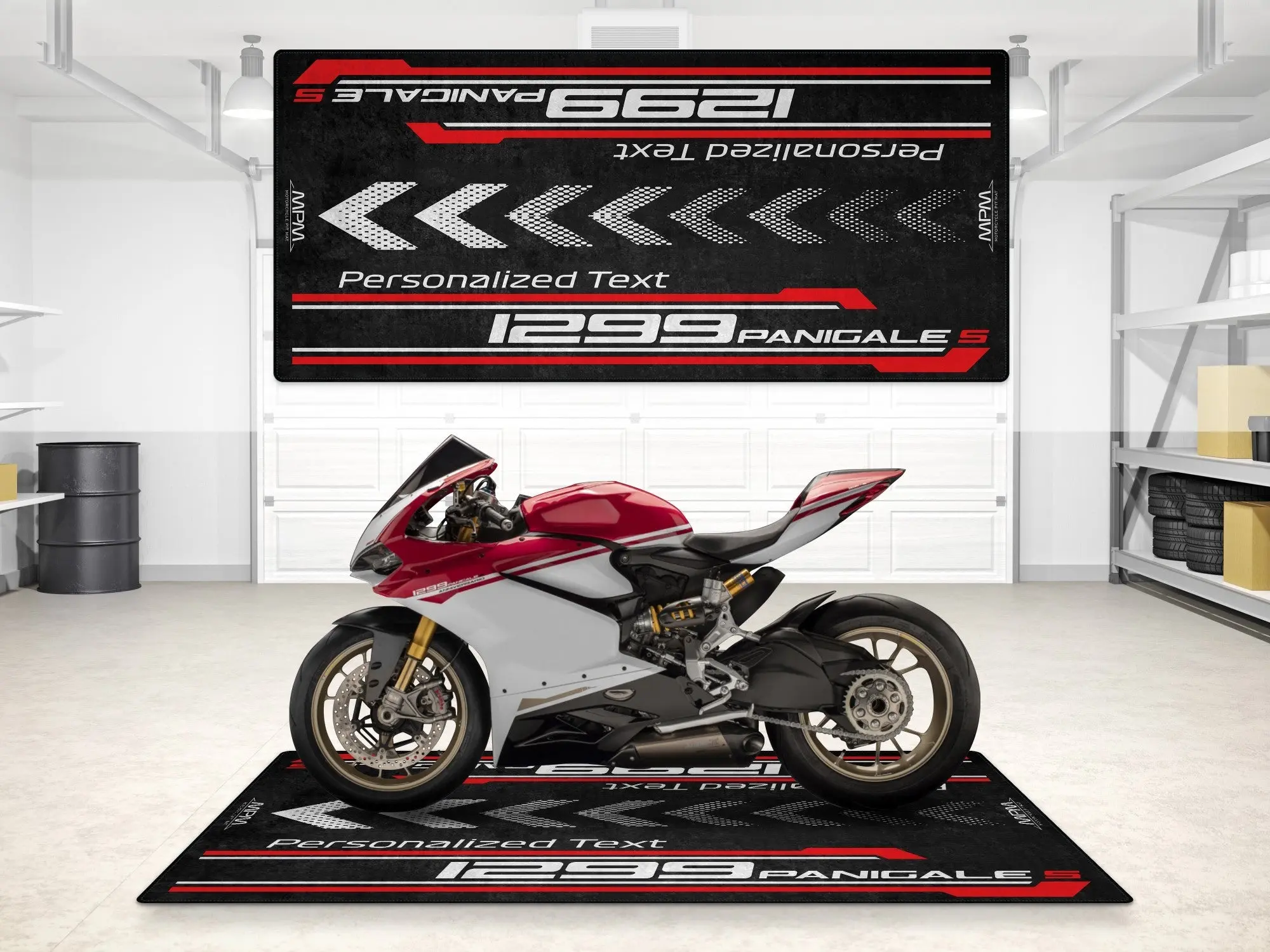 Designed Pit Mat for Ducati 1299 Panigale S Motorcycle - MM7185 - Image 3